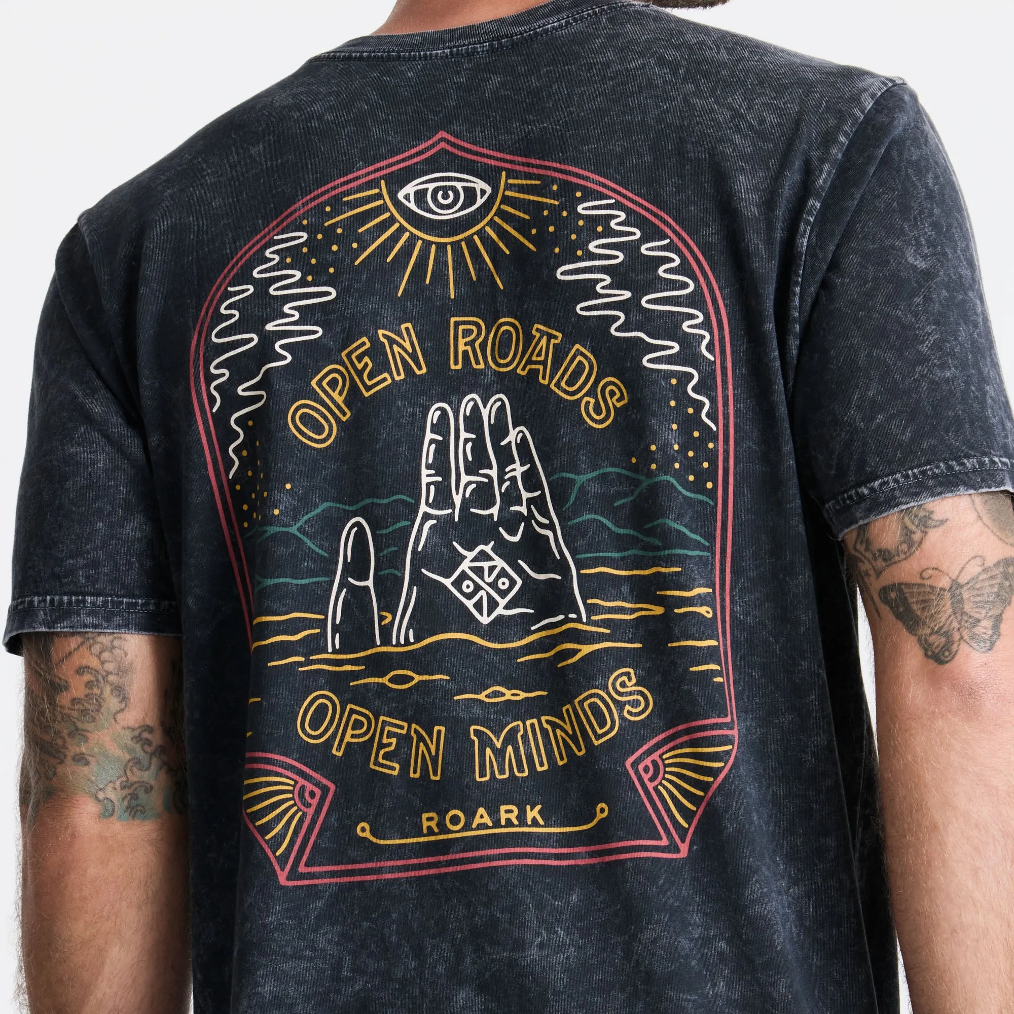 Open Roads Open Minds Premium Tee - Black sold by Roark product image thumbnail 5