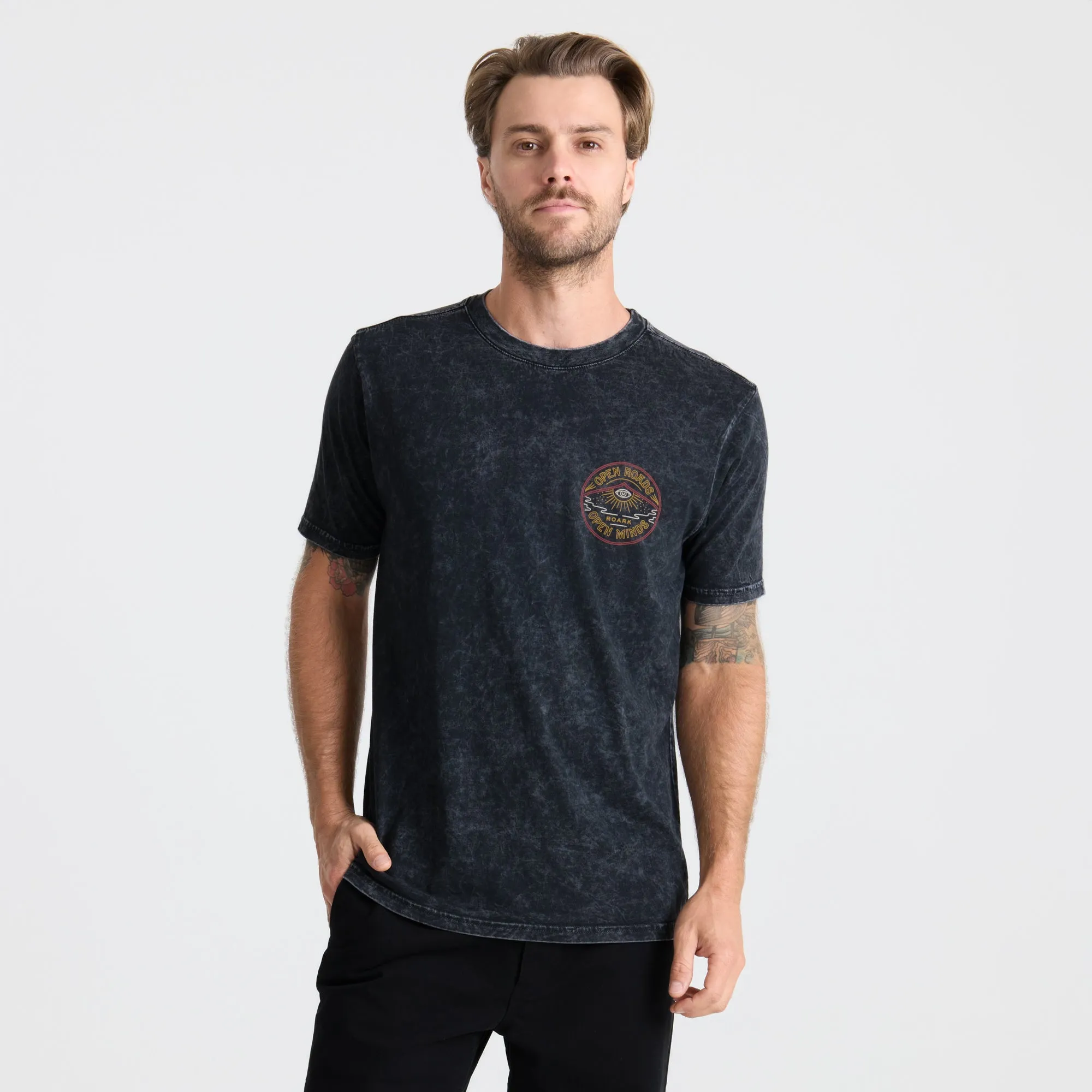 Open Roads Open Minds Premium Tee - Black sold by Roark product image thumbnail 2