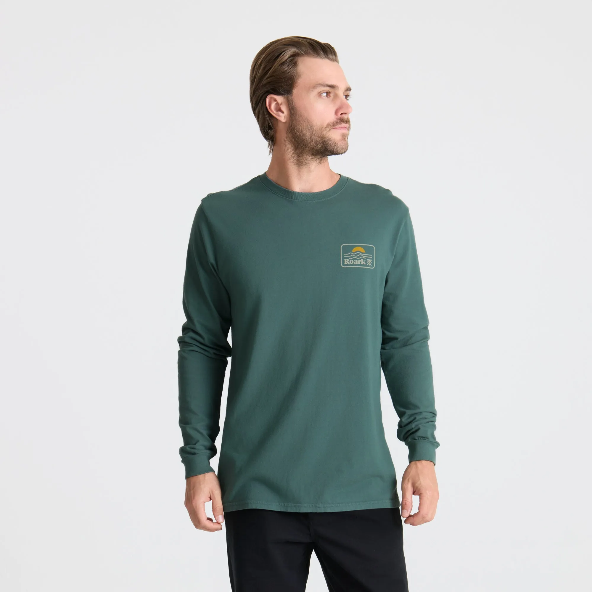 Earth & Sea Premium Long Sleeve Tee - Slate Green sold by Roark product image thumbnail 2