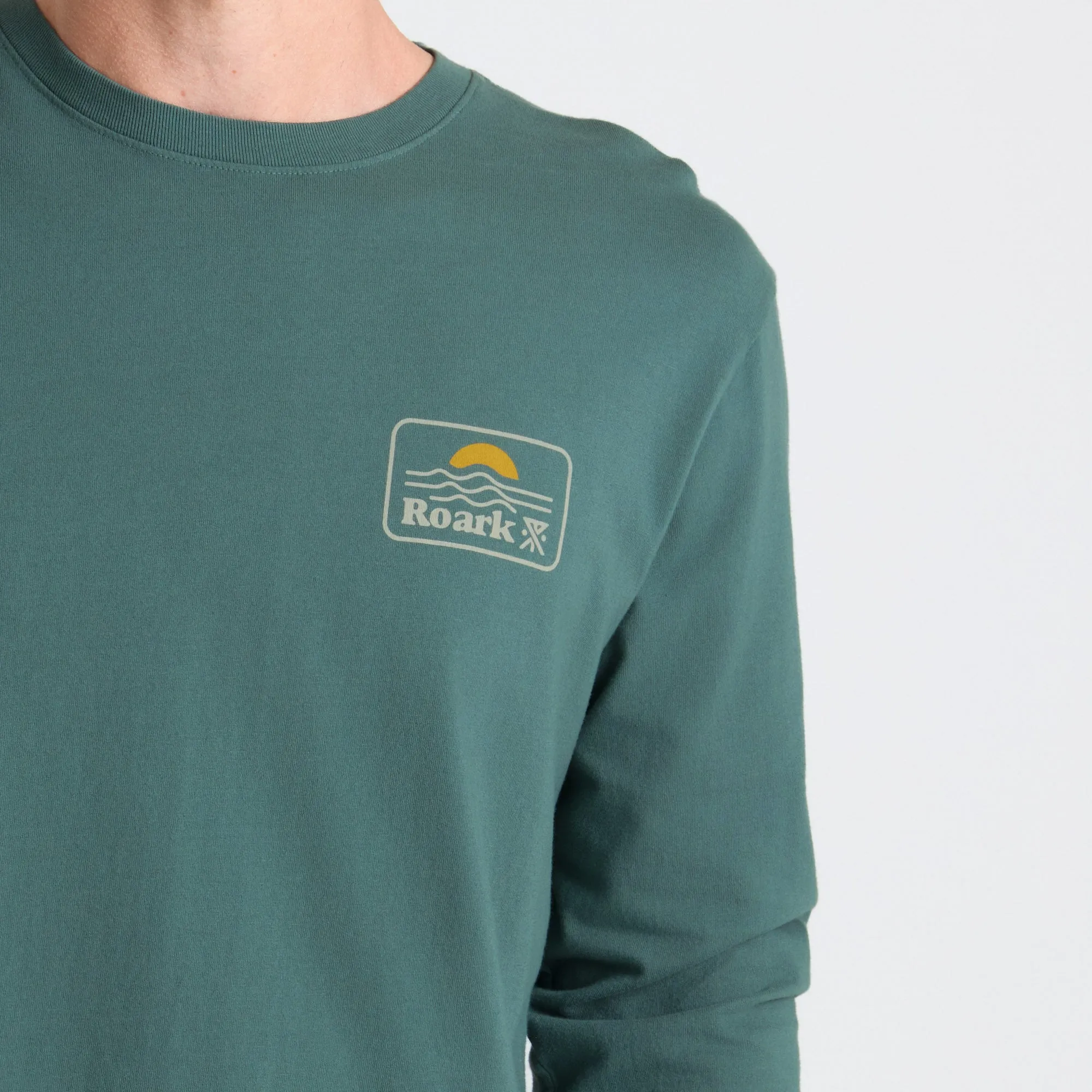 Earth & Sea Premium Long Sleeve Tee - Slate Green sold by Roark product image thumbnail 3