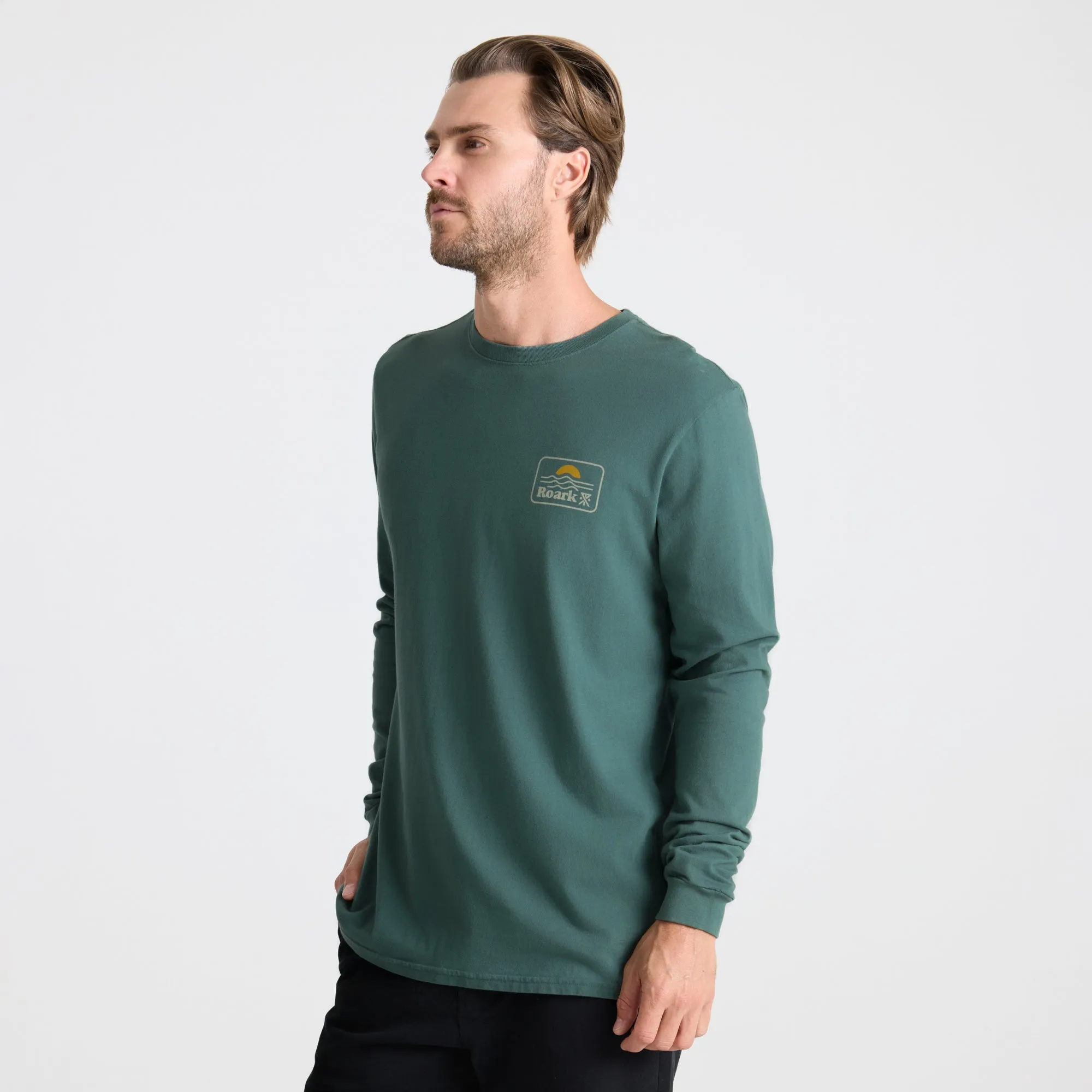 Earth & Sea Premium Long Sleeve Tee - Slate Green sold by Roark product image thumbnail 4