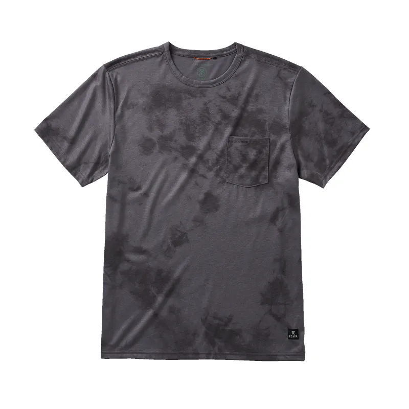 Mathis Active Tie Dye Pocket Short Sleeve Tee - Grey Tie Dye sold by Roark