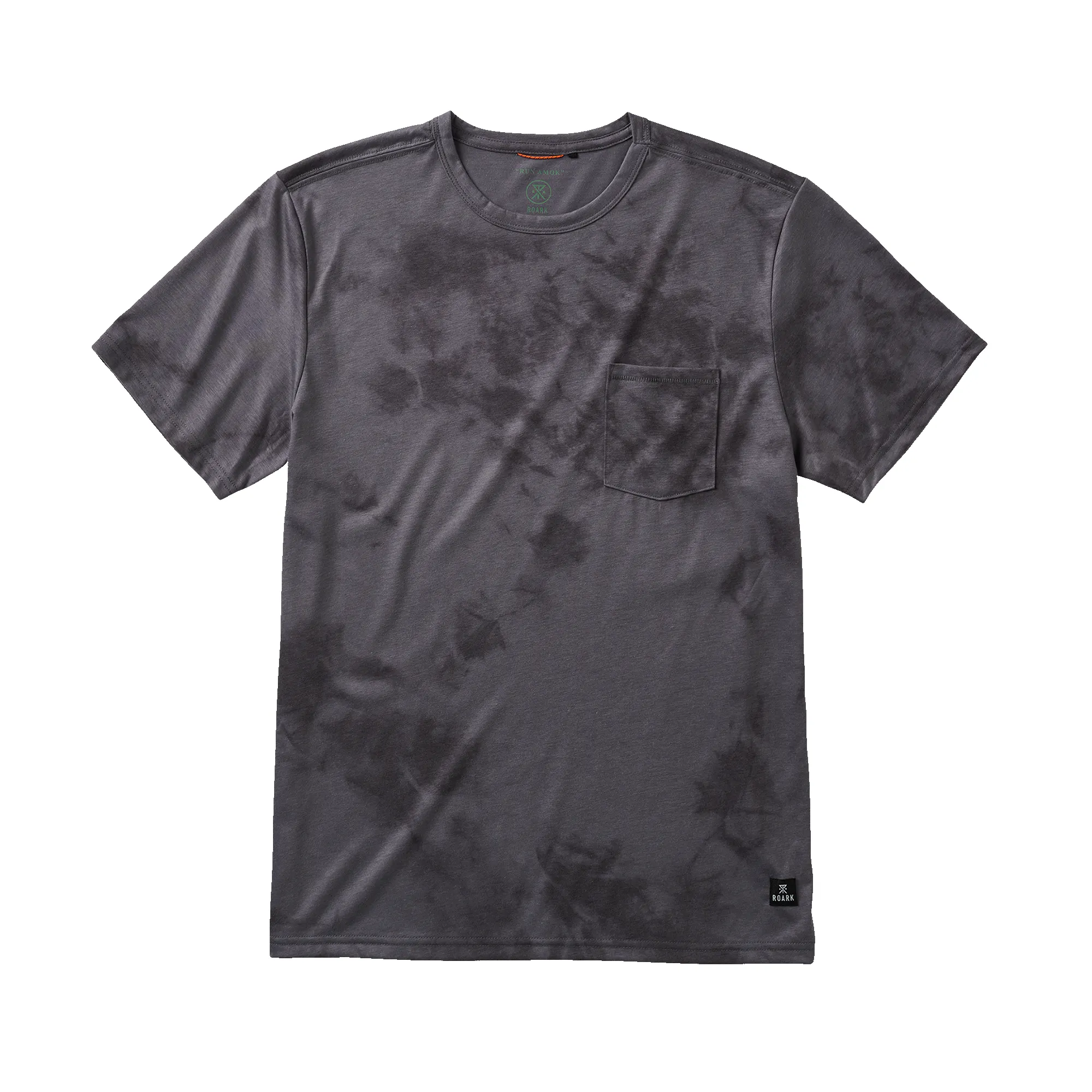 Mathis Active Tie Dye Pocket Short Sleeve Tee - Grey Tie Dye sold by Roark