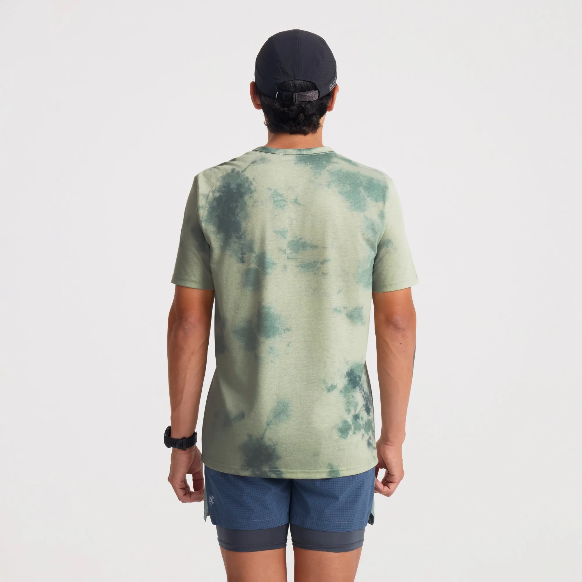 Mathis Active Tie Dye Pocket Short Sleeve Tee - Seafoam Tie Dye sold by Roark product image thumbnail 4
