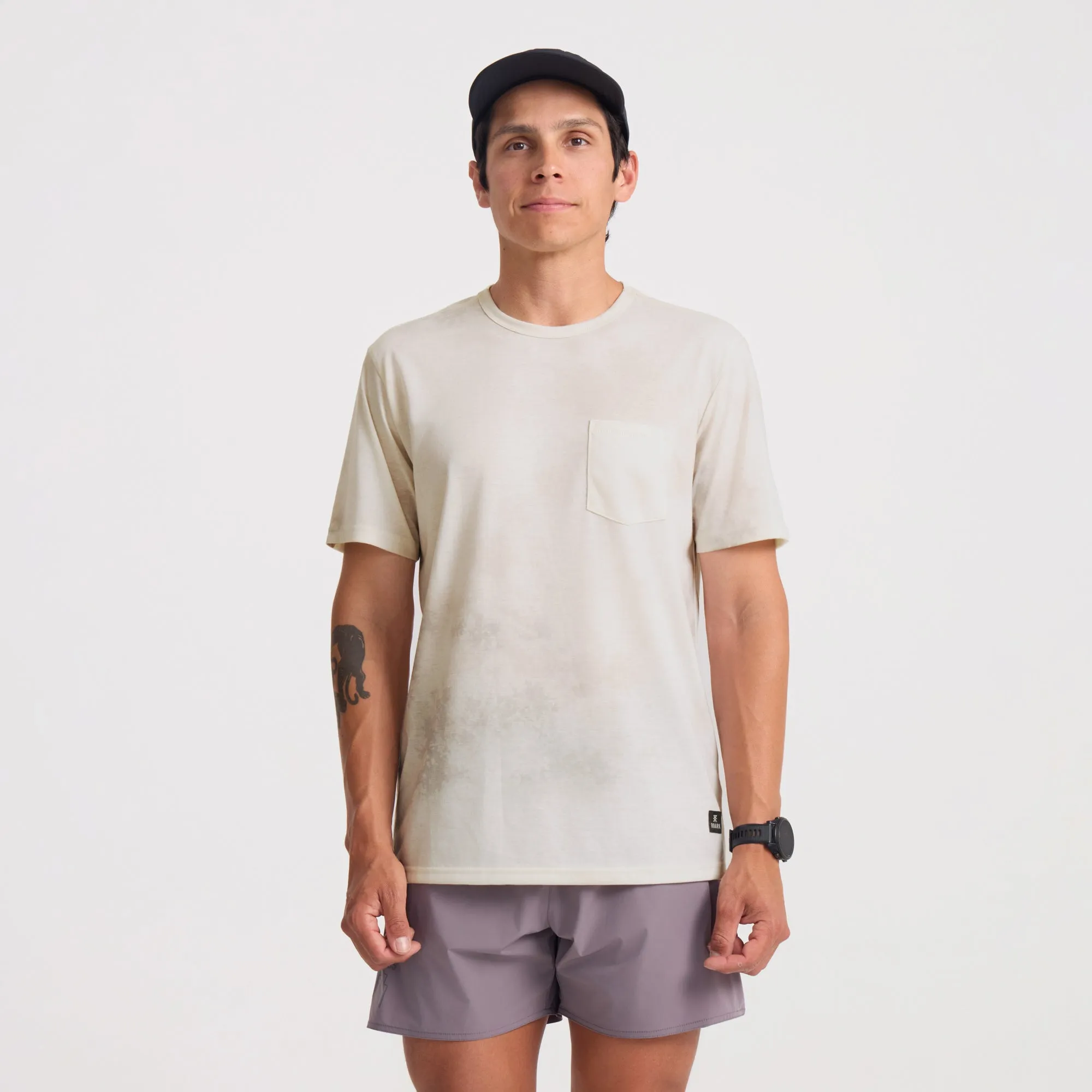 Mathis Active Tie Dye Pocket Short Sleeve Tee - Unbleached Tie Dye sold by Roark product image thumbnail 2
