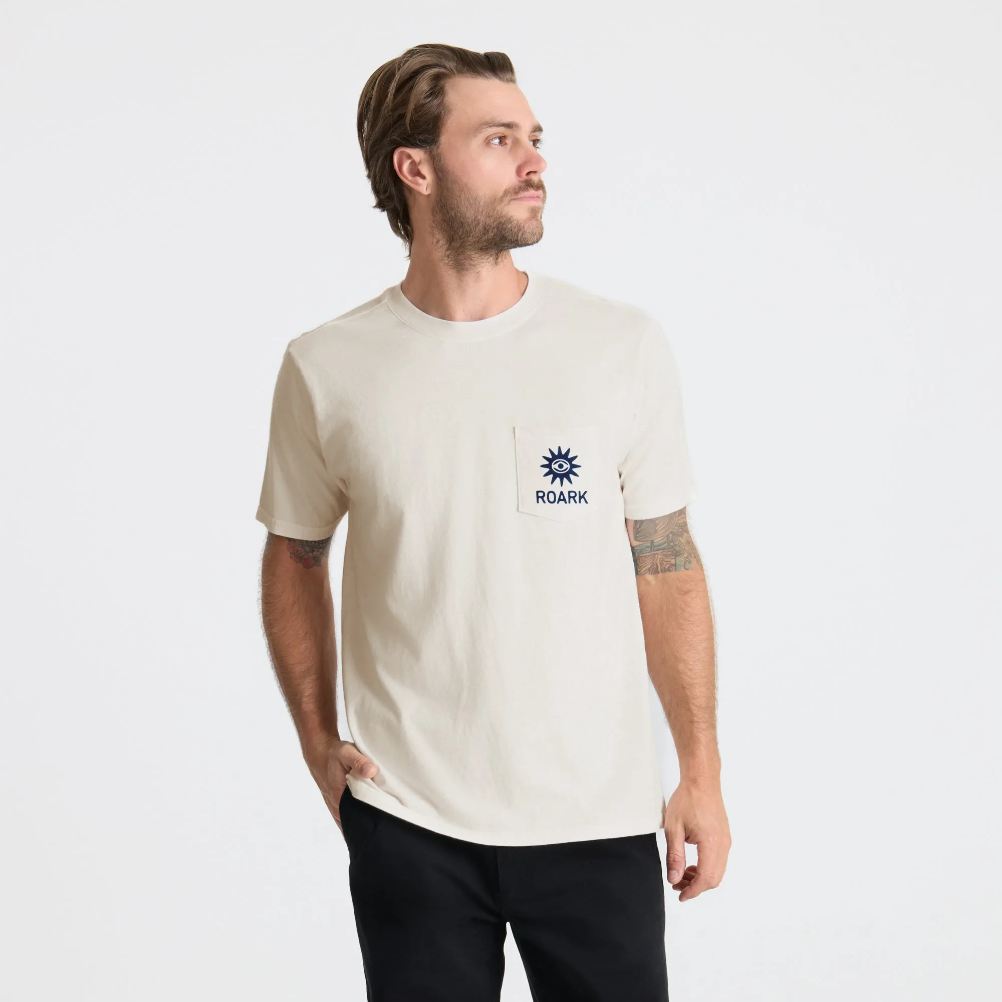 Guideworks Pocket Premium Tee - Off White sold by Roark product image thumbnail 2