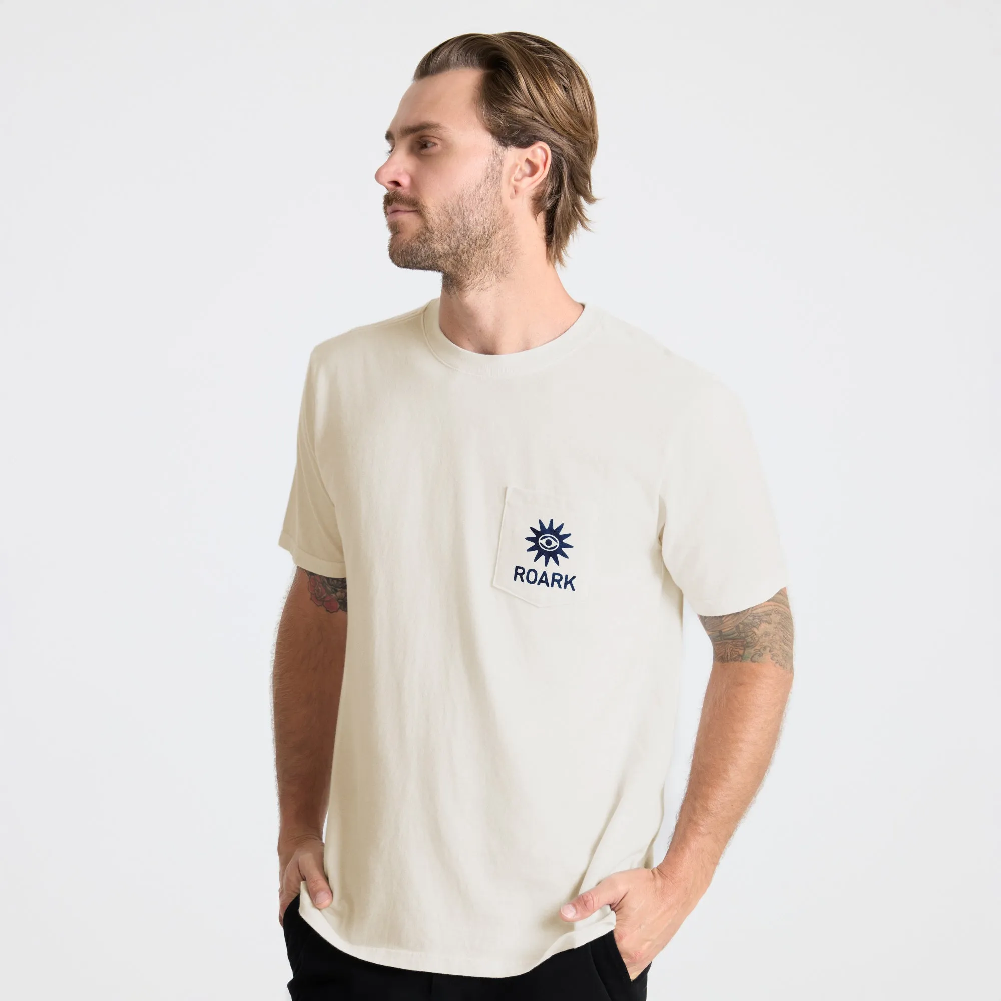 Guideworks Pocket Premium Tee - Off White sold by Roark product image thumbnail 3