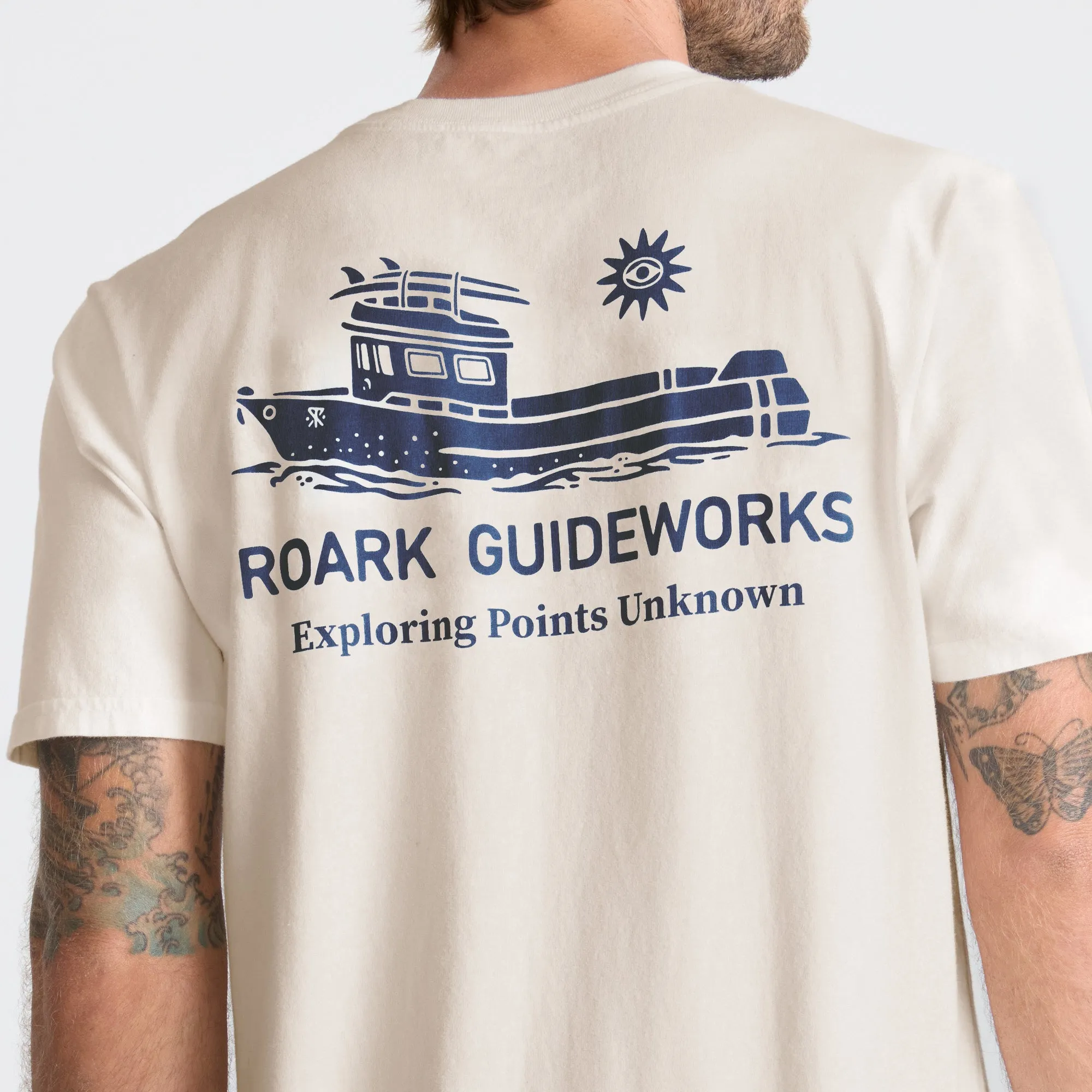 Guideworks Pocket Premium Tee - Off White sold by Roark product image thumbnail 5