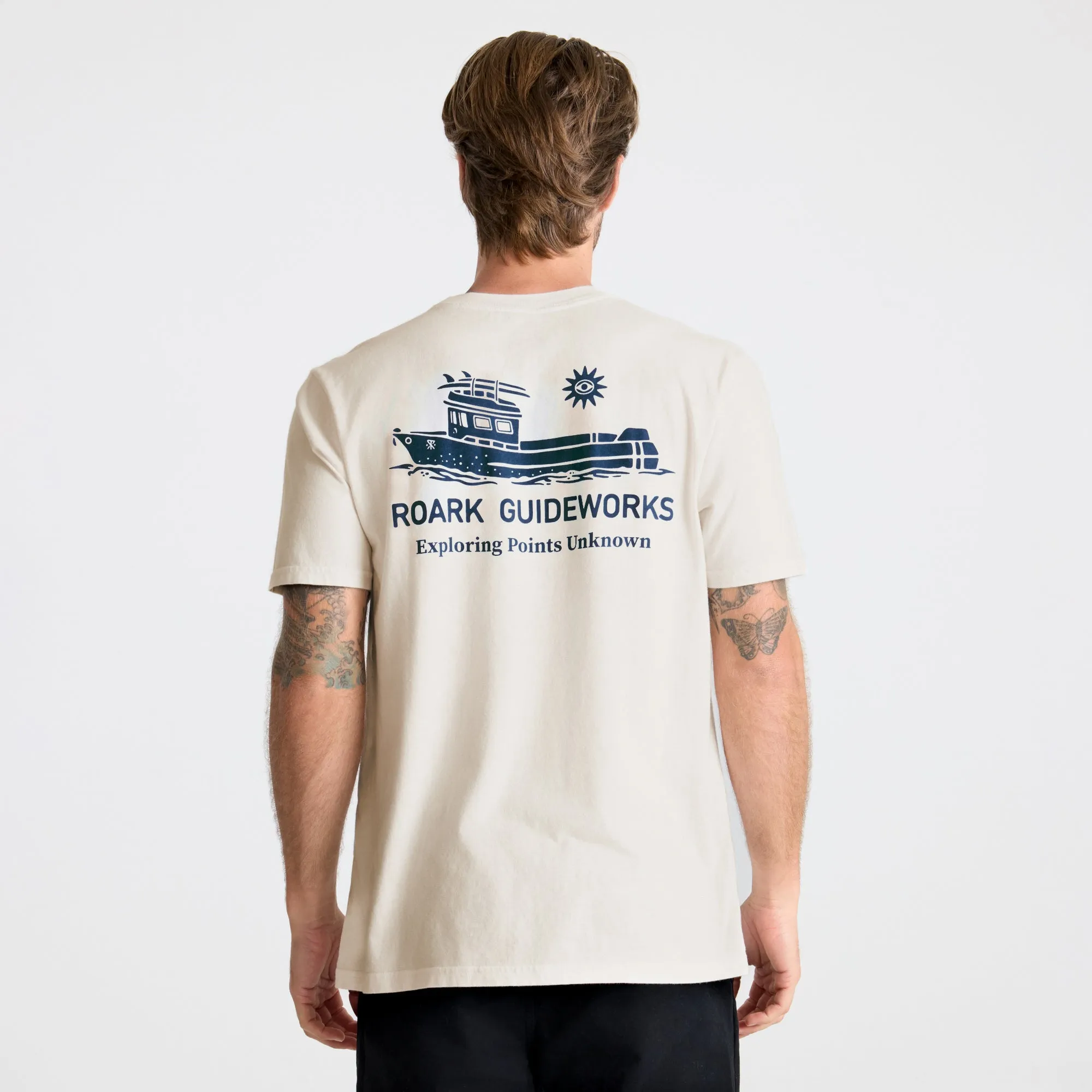 Guideworks Pocket Premium Tee - Off White sold by Roark product image thumbnail 4