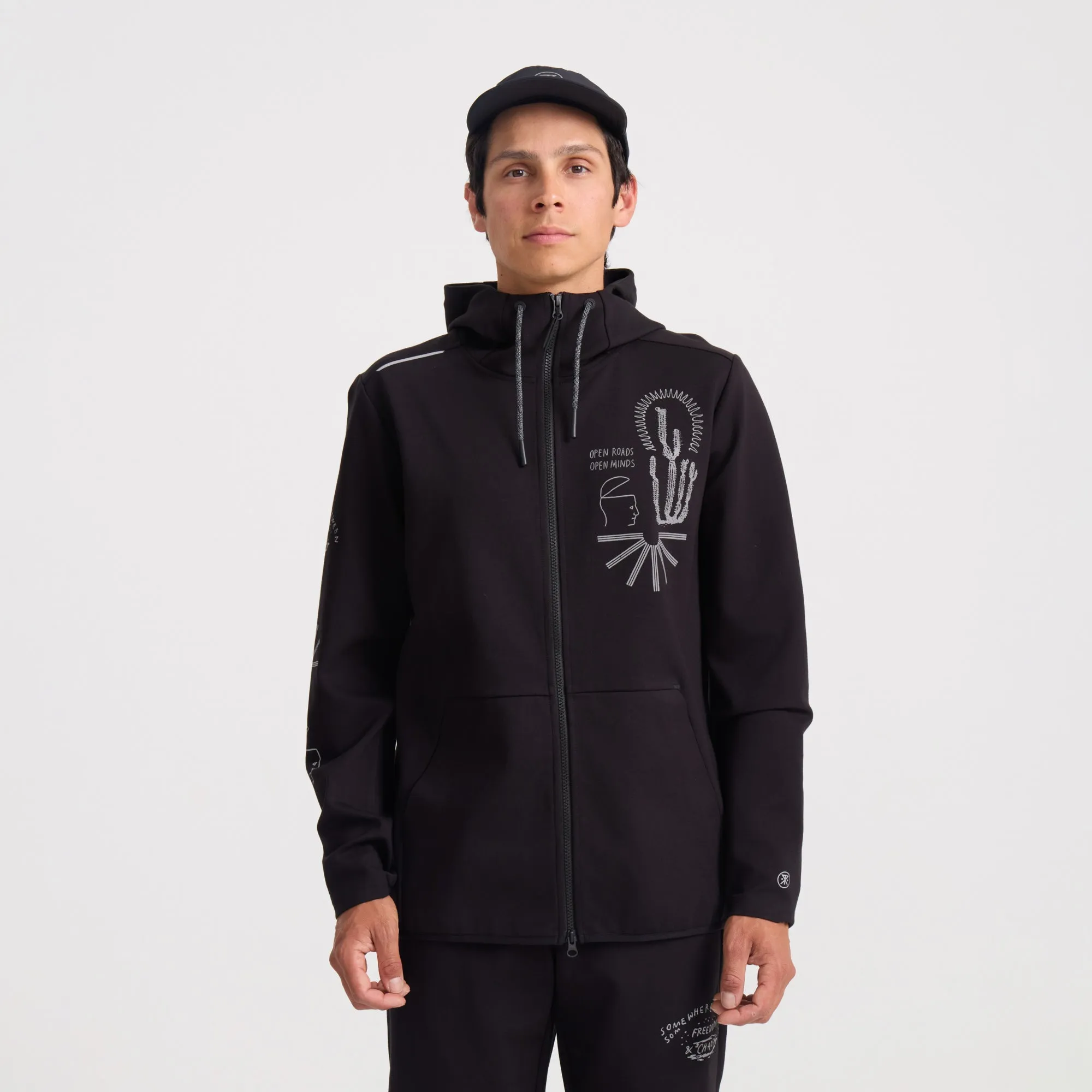 El Morro Zip Fleece 2.0 Hoodie - Black sold by Roark product image thumbnail 2