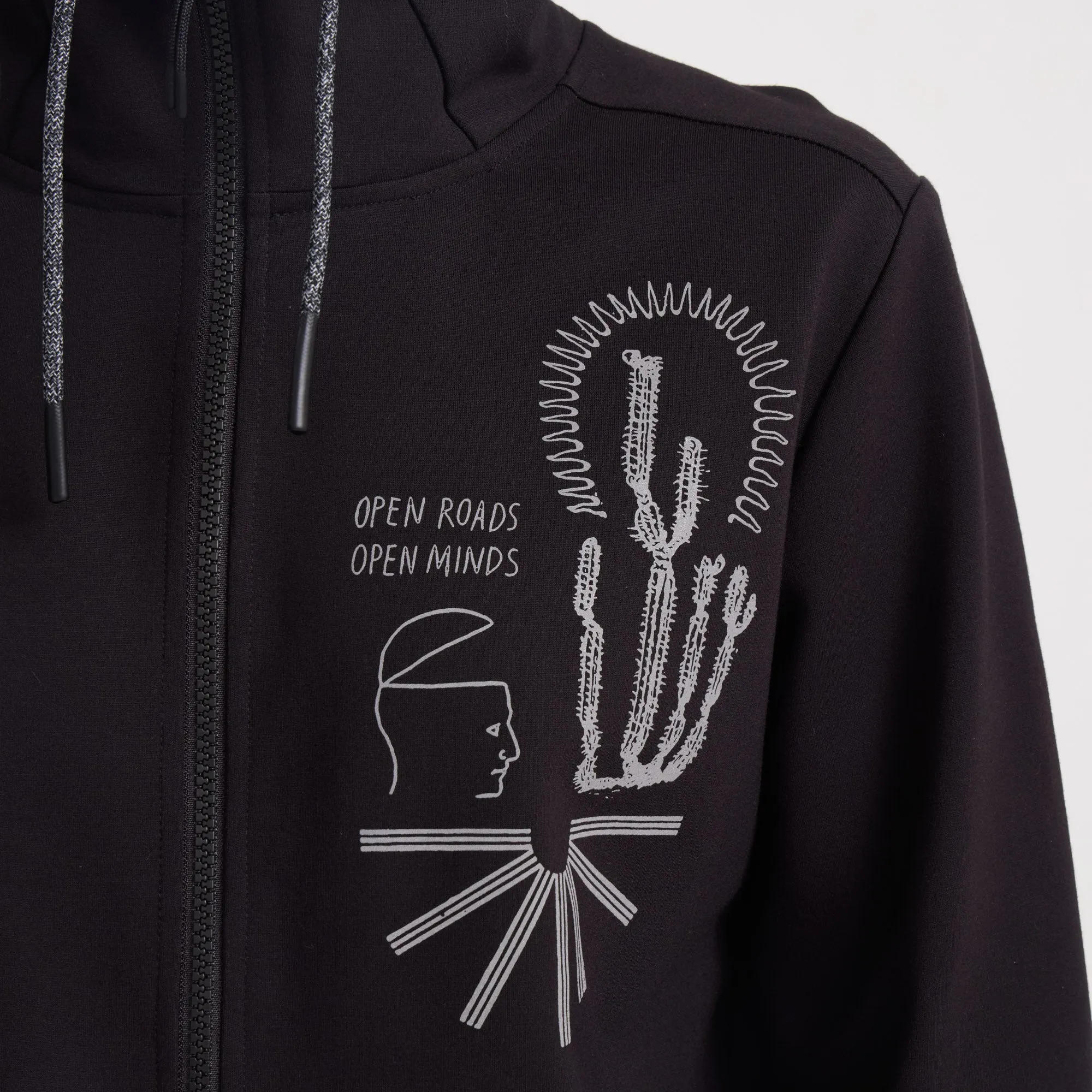 El Morro Zip Fleece 2.0 Hoodie - Black sold by Roark product image thumbnail 5