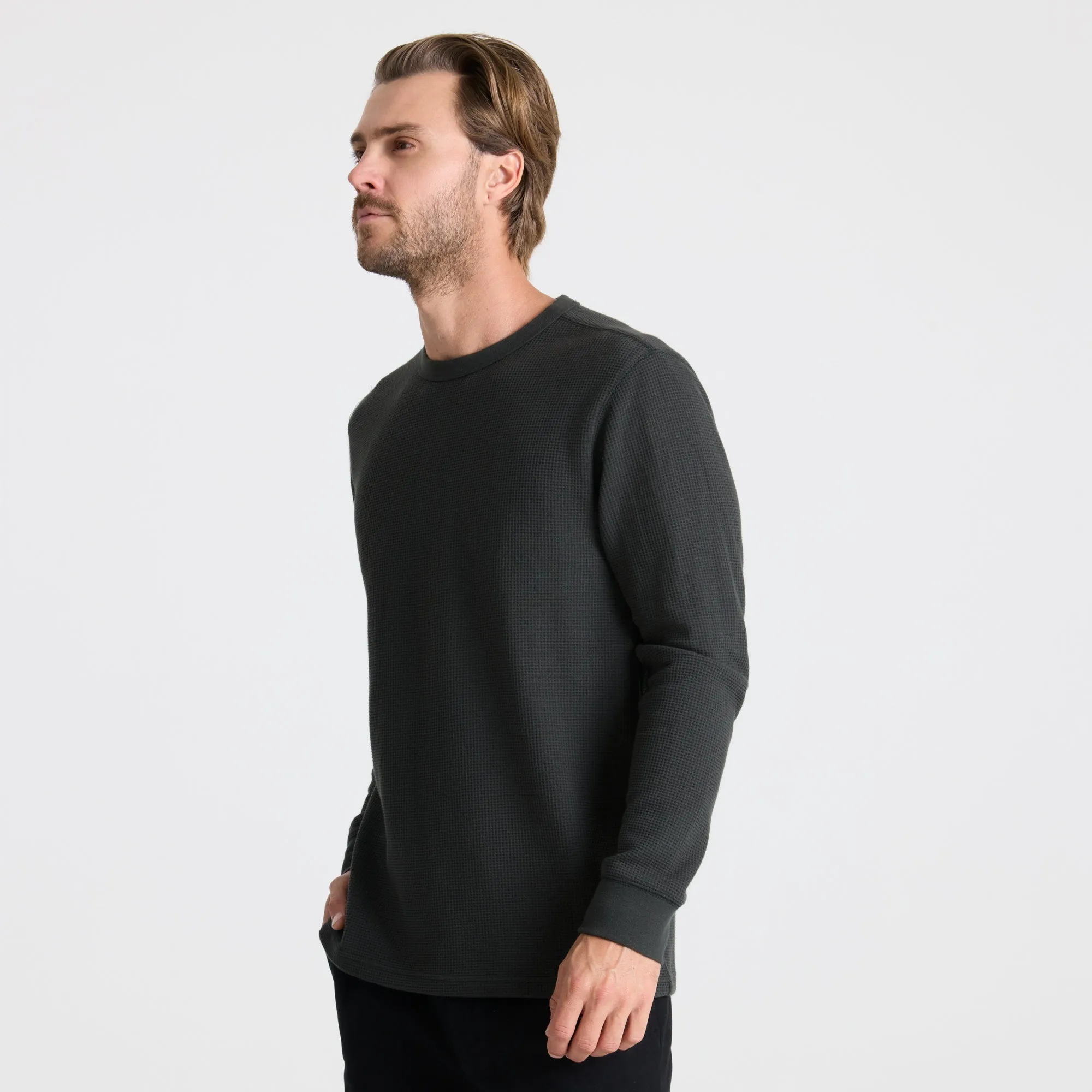 Well Worn Thermal Long Sleeve Tee - Onyx sold by Roark product image thumbnail 4