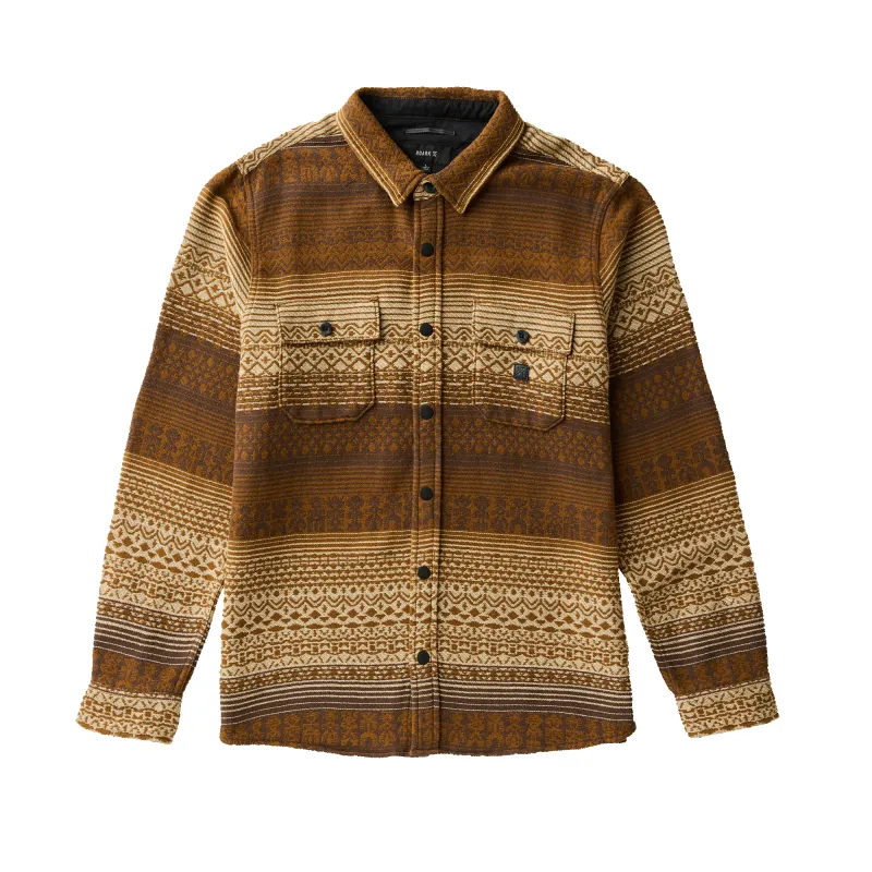 Nordsman Jacquard Long Sleeve Flannel - Otter sold by Roark
