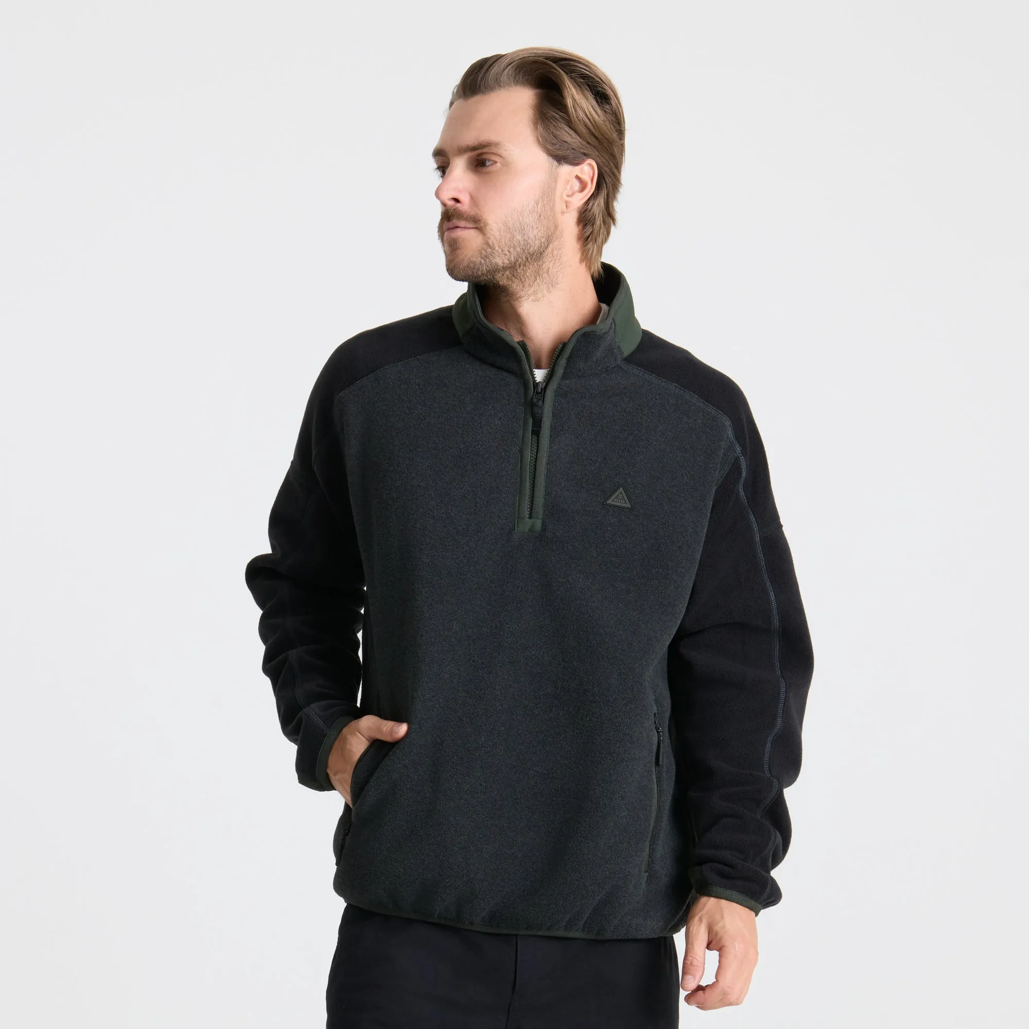 Campover Fleece Mock Half-zip - Onyx sold by Roark product image thumbnail 2