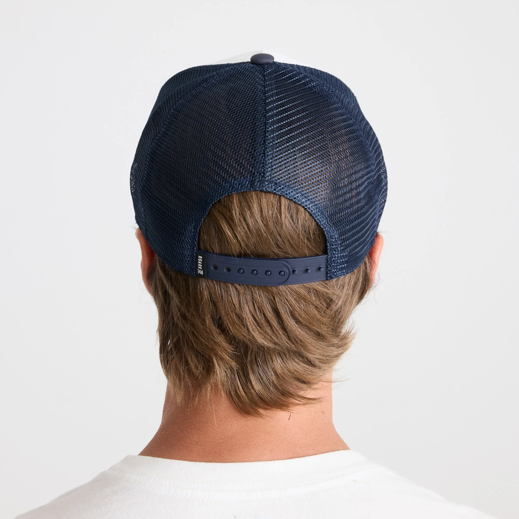 Station Trucker Snapback Hat - White/Navy sold by Roark product image thumbnail 5
