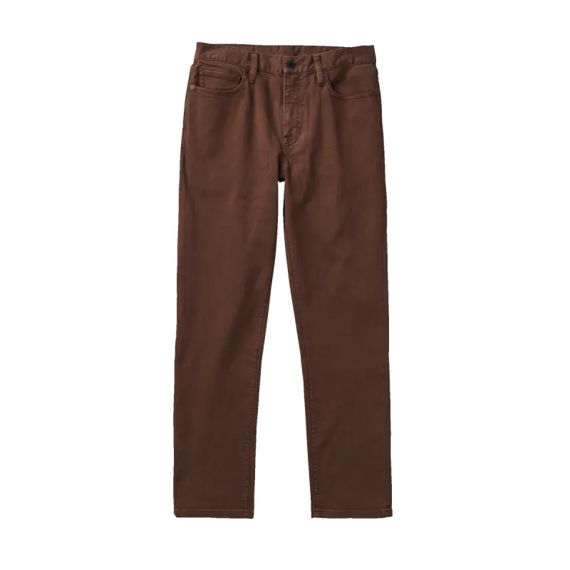 HWY 190 5-Pocket Relaxed Fit Broken Twill Denim - Brown sold by Roark