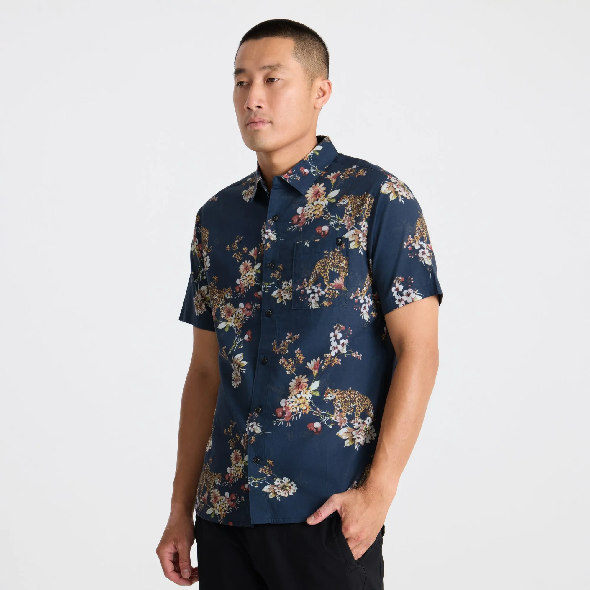 Journey Short Sleeve Button Up Shirt - Deep Navy sold by Roark product image thumbnail 3