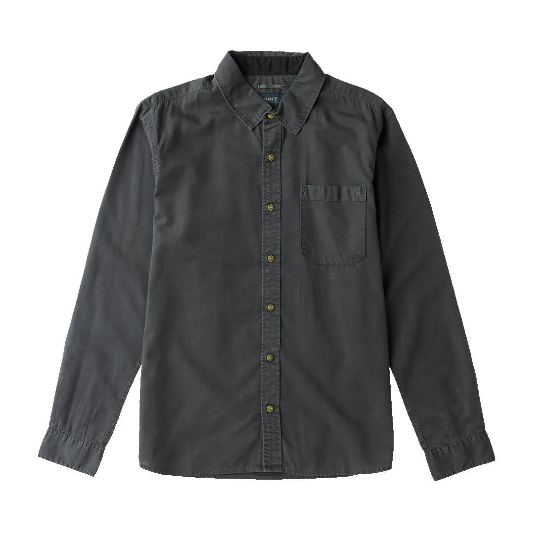 Made To Fade Long Sleeve Button Up Shirt - Washed Charcoal sold by Roark