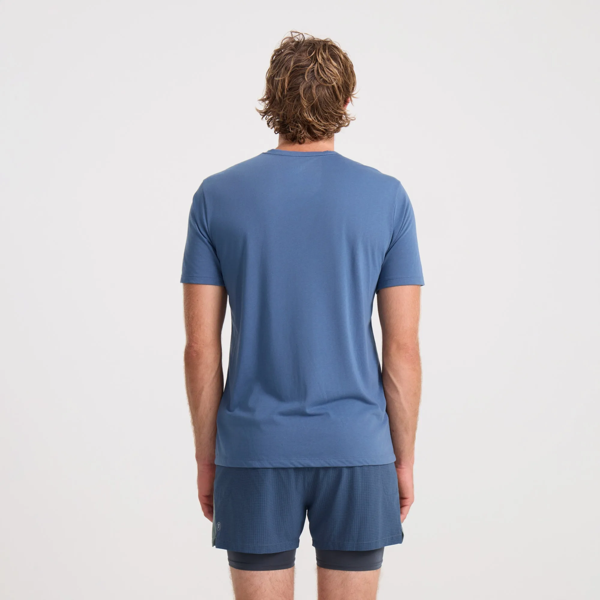 Mathis Active Short Sleeve Tee - Deep Blue sold by Roark product image thumbnail 4