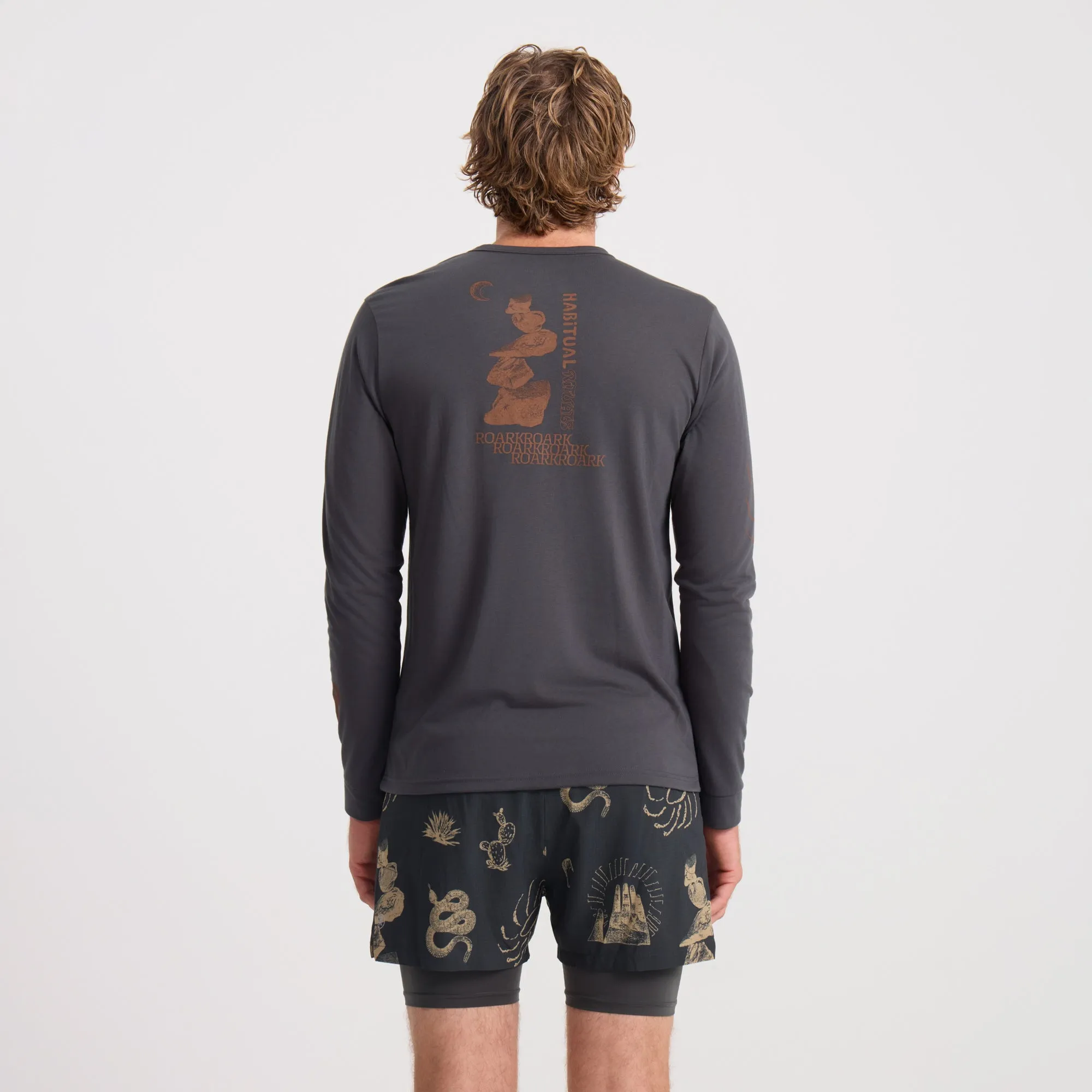 Mathis Active Long Sleeve Tee - Onyx sold by Roark product image thumbnail 4