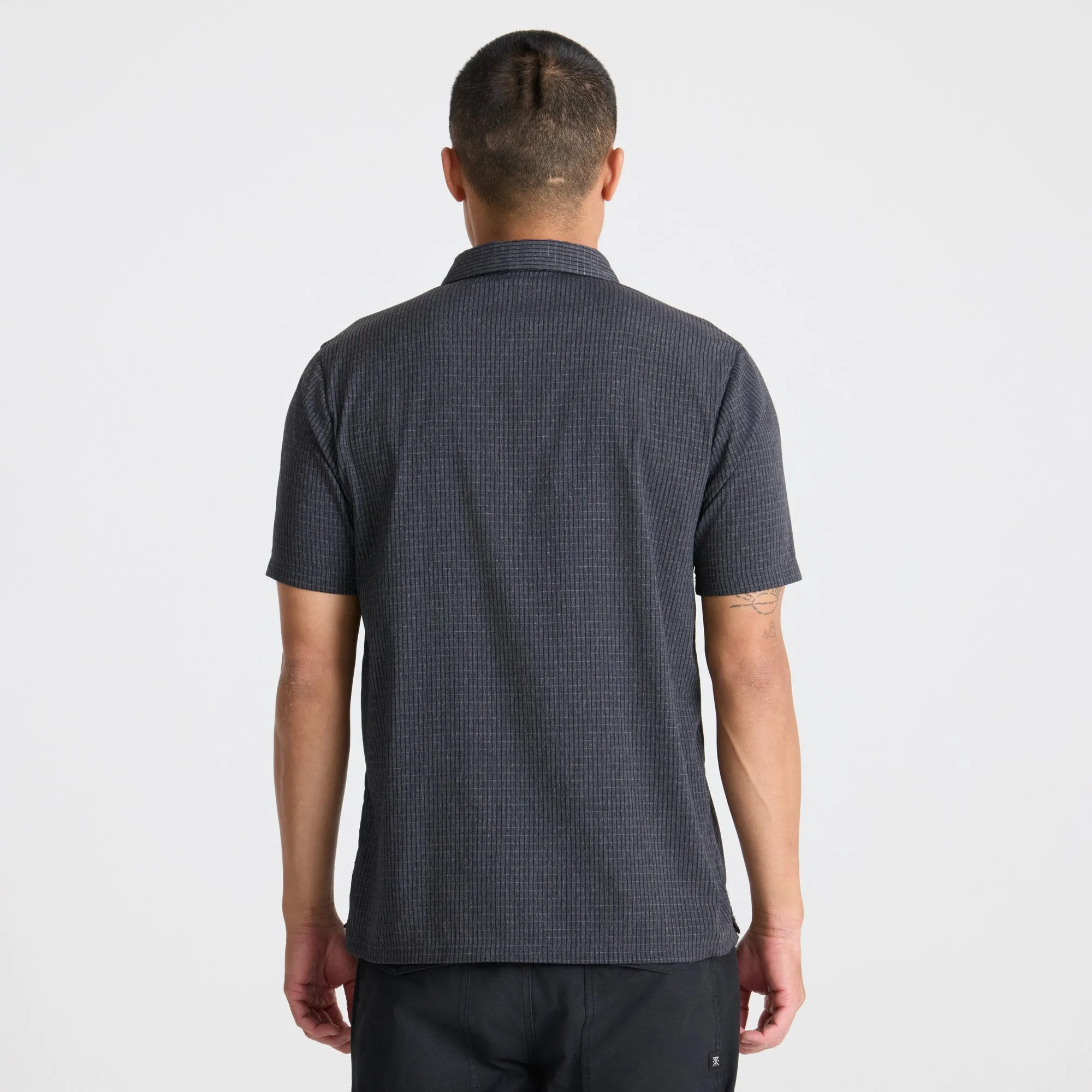 Bless Up Breathable Stretch Polo Shirt - Black sold by Roark product image thumbnail 5