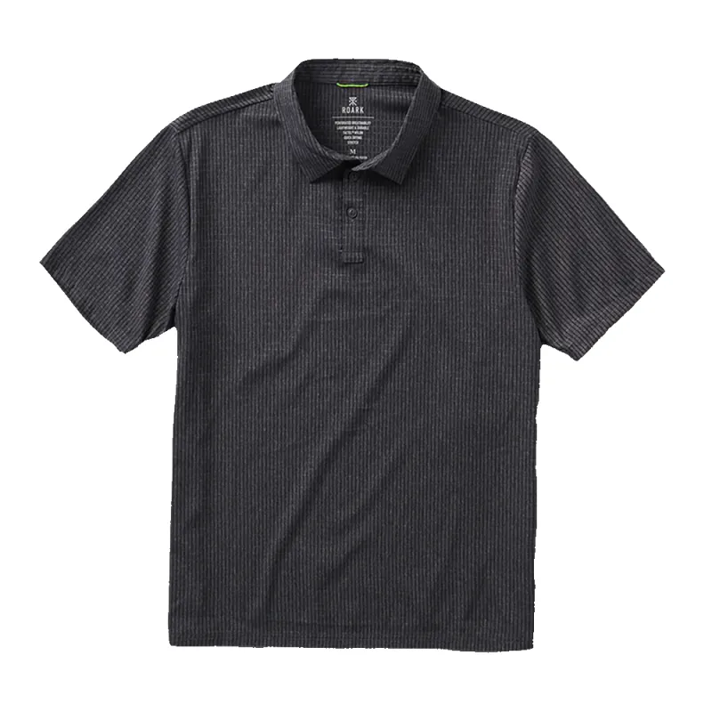 Bless Up Breathable Stretch Polo Shirt - Black sold by Roark