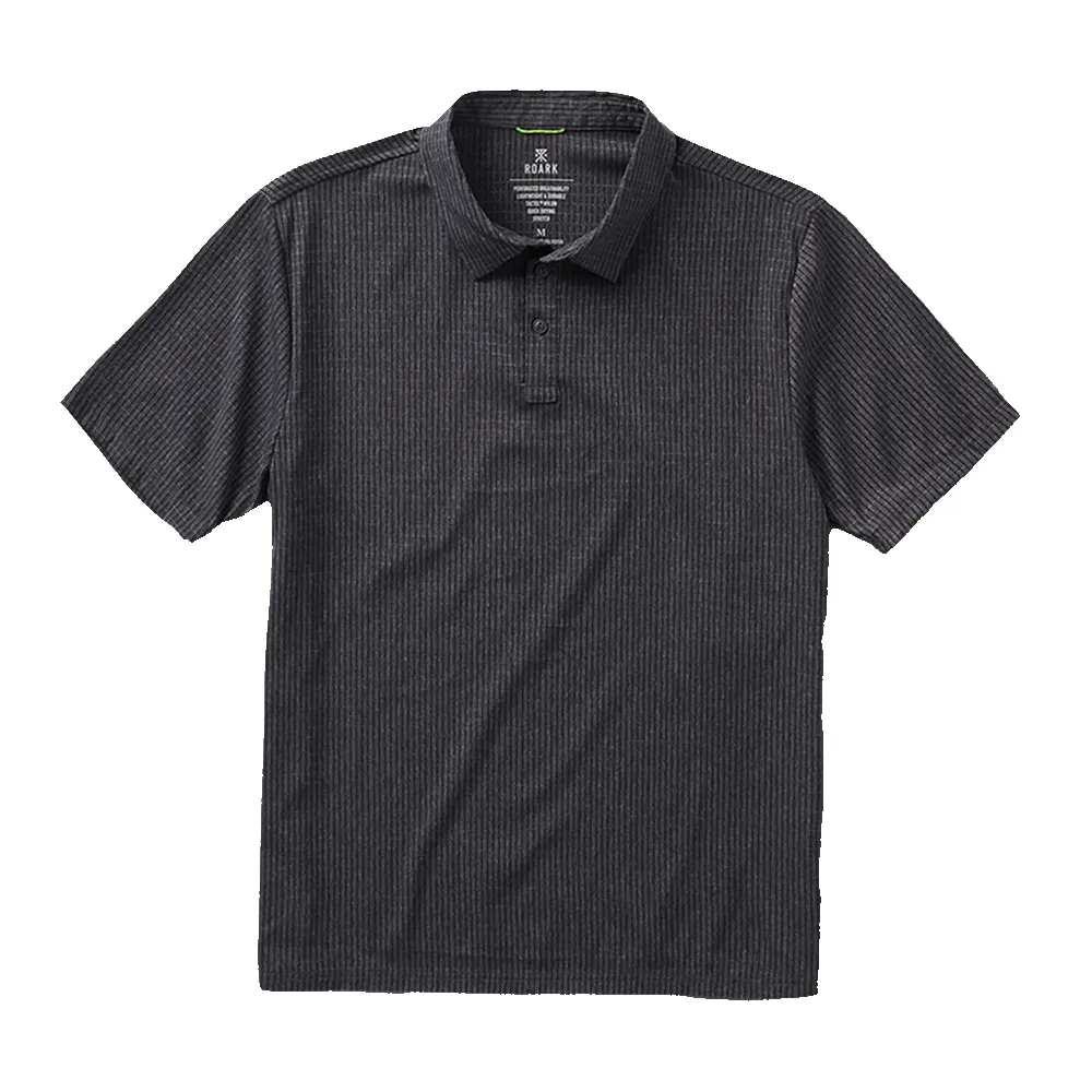 Bless Up Breathable Stretch Polo Shirt - Black sold by Roark