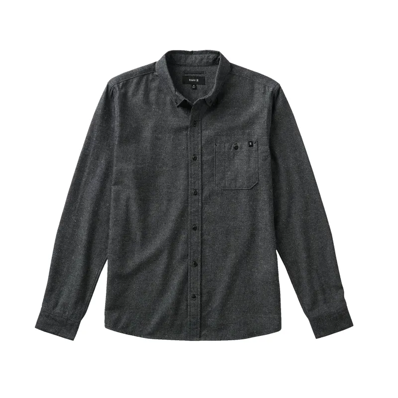 Scholar Chambray Button Up Shirt - Black made by Roark