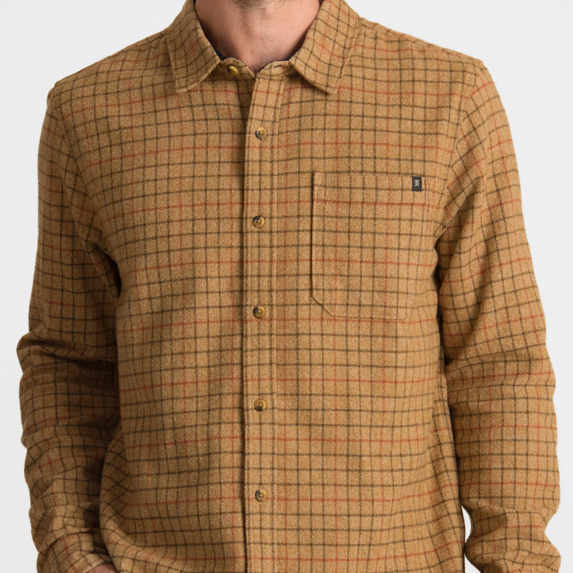 Crossroads Organic Cotton Flannel - Khaki sold by Roark product image thumbnail 5