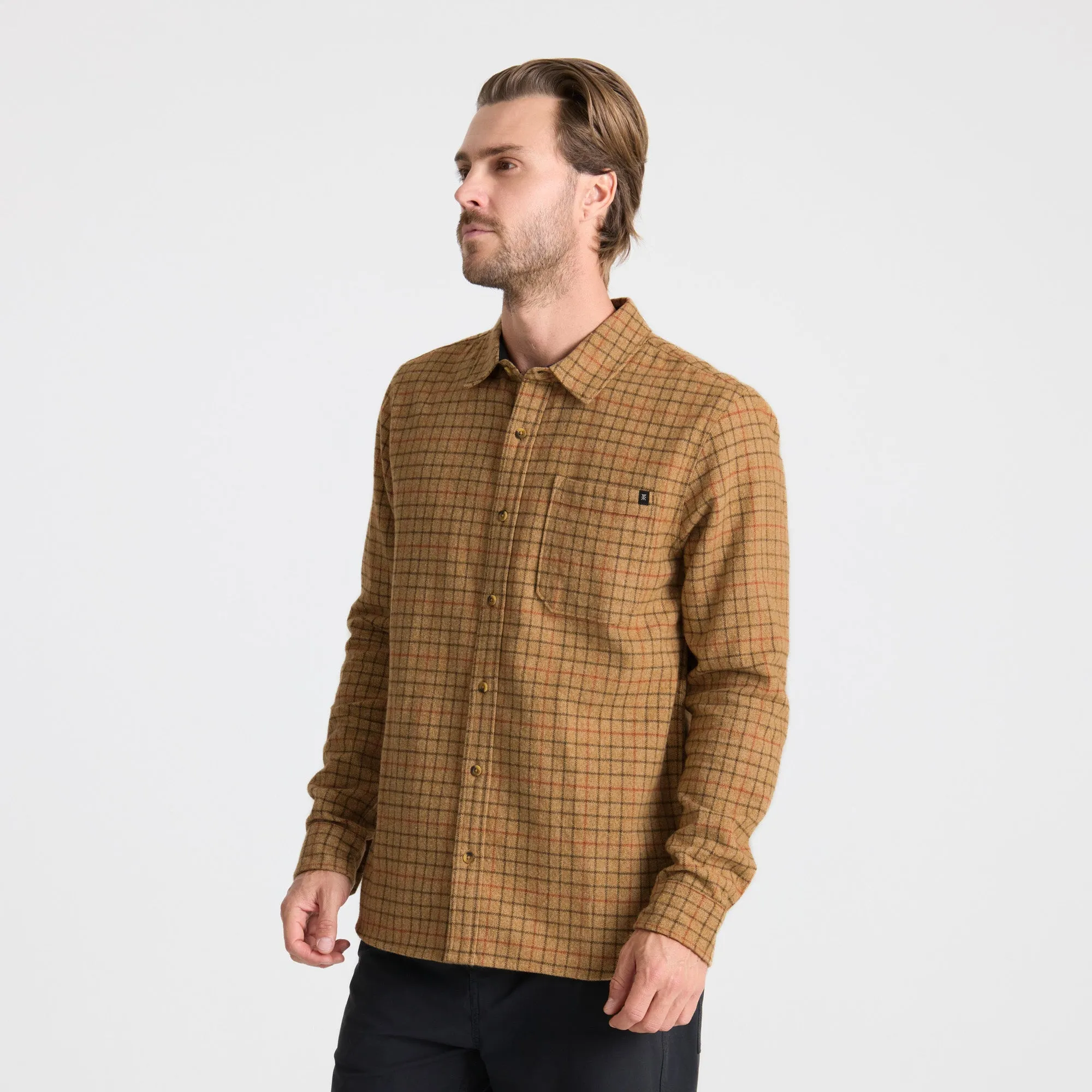 Crossroads Organic Cotton Flannel - Khaki sold by Roark product image thumbnail 3