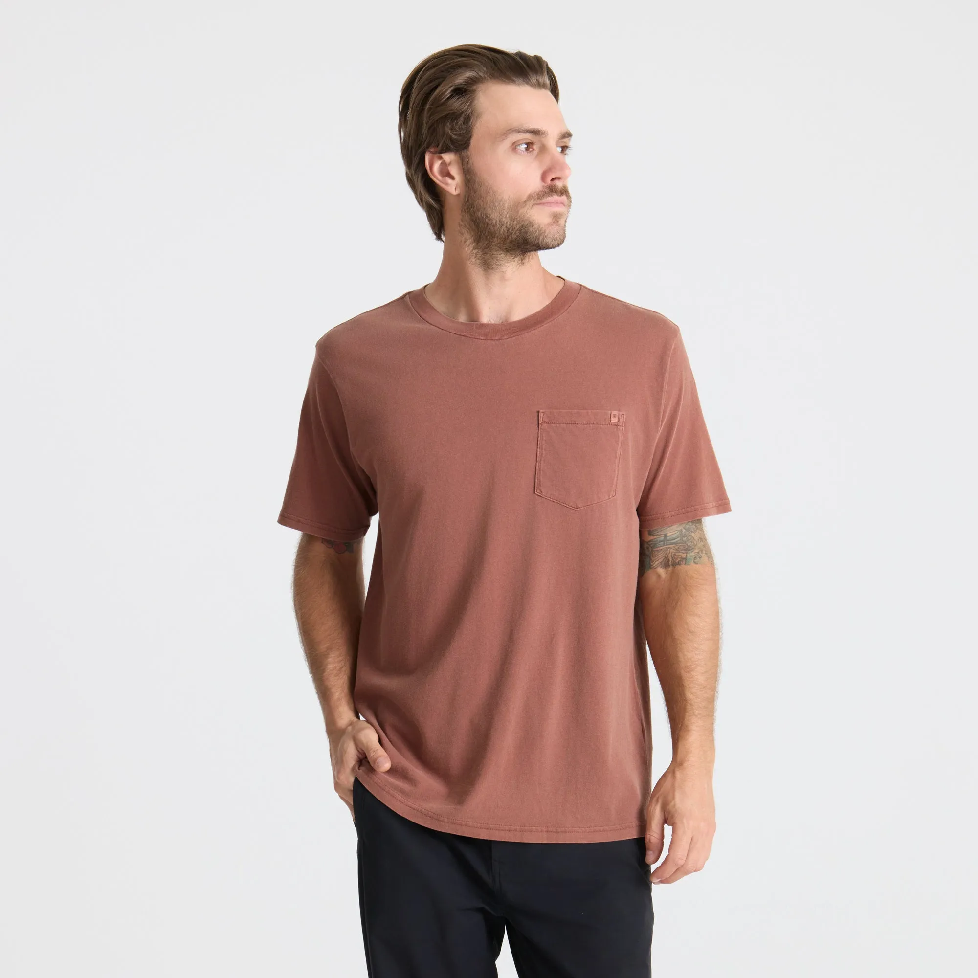 Made To Fade Short Sleeve Tee - Washed Red Clay sold by Roark product image thumbnail 2