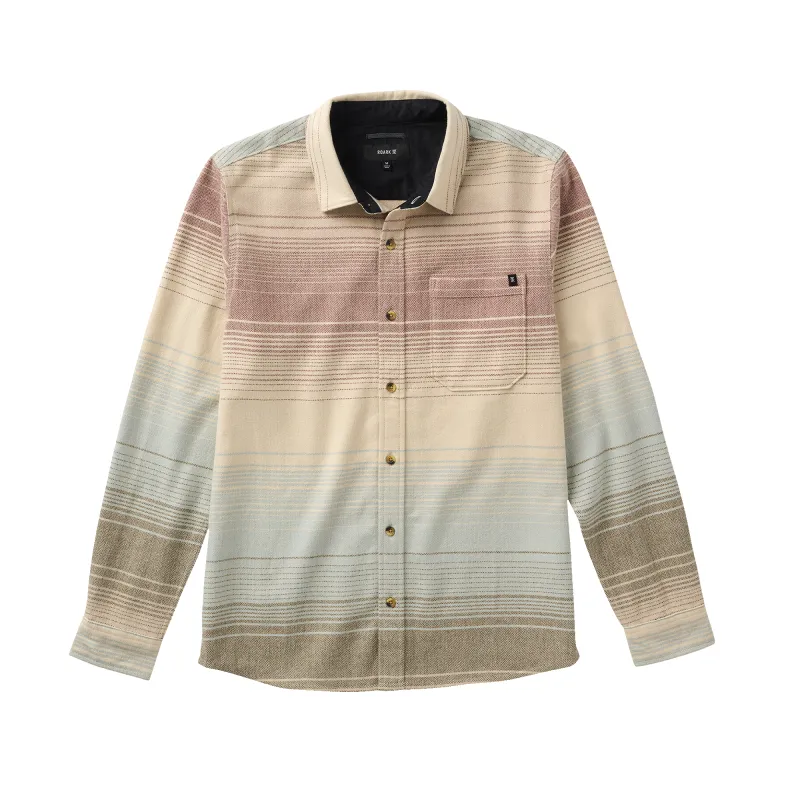 Crossroads Organic Cotton Flannel - Fossil Stripe sold by Roark