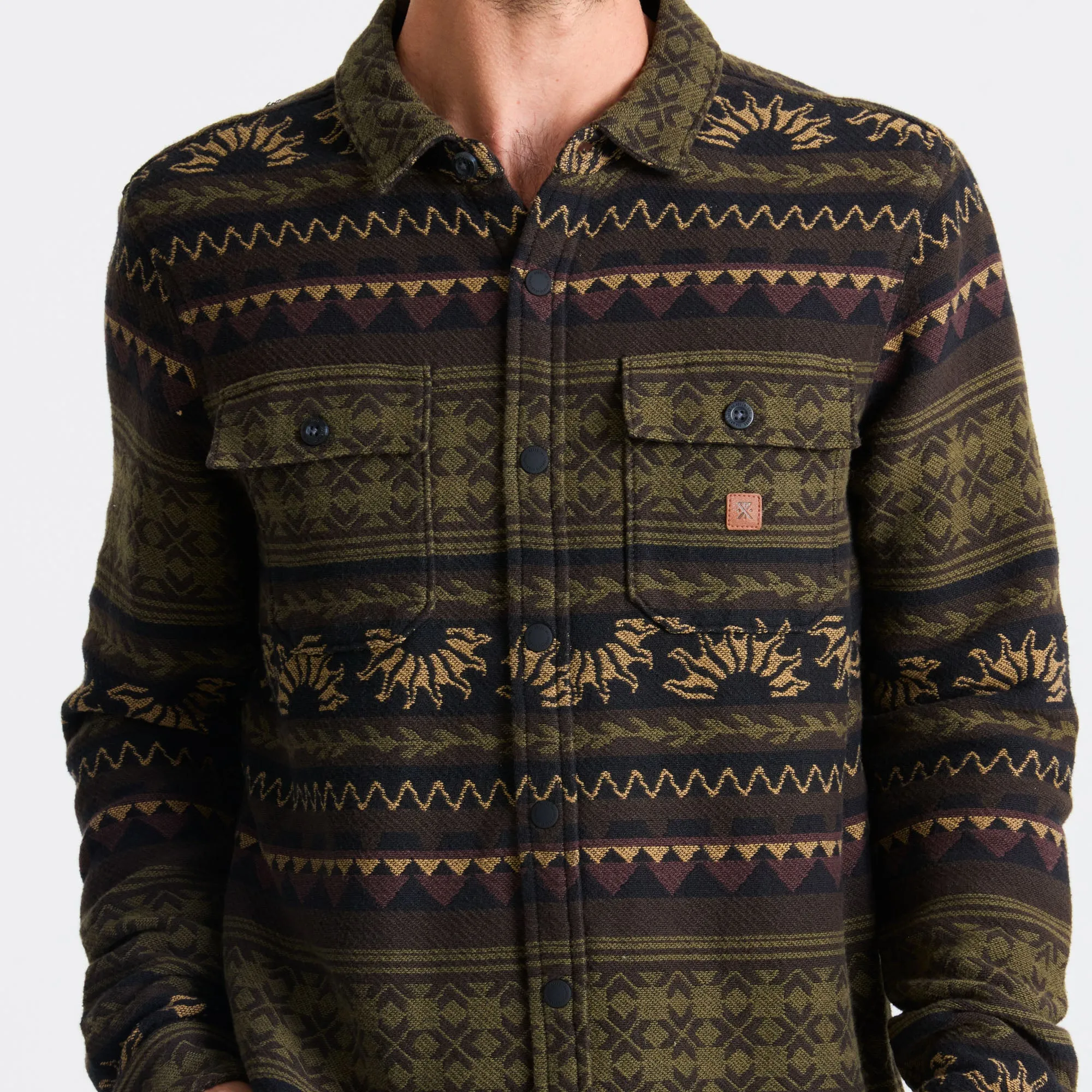 Nordsman Jacquard Flannel - Dark Military sold by Roark product image thumbnail 5