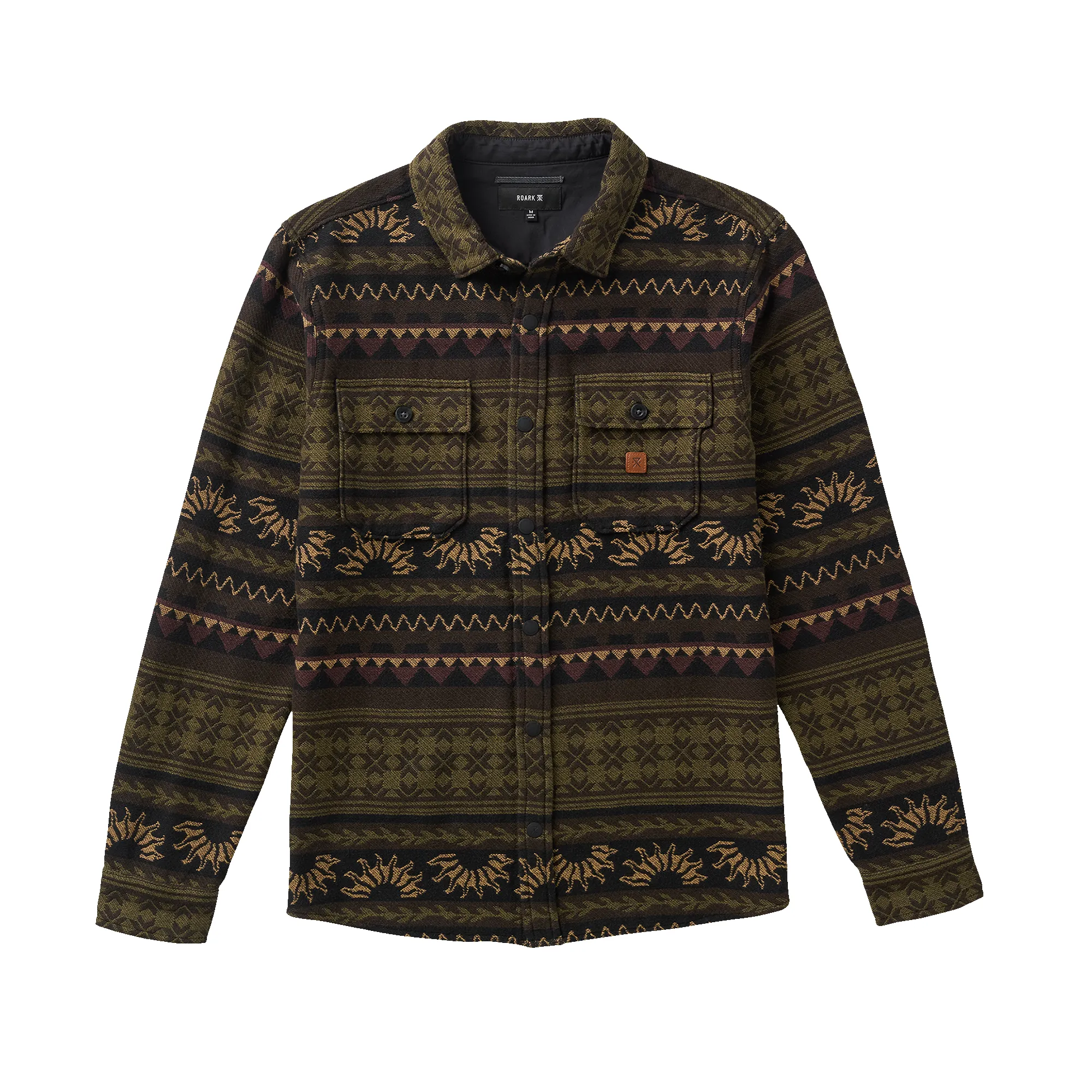 Nordsman Jacquard Flannel - Dark Military sold by Roark