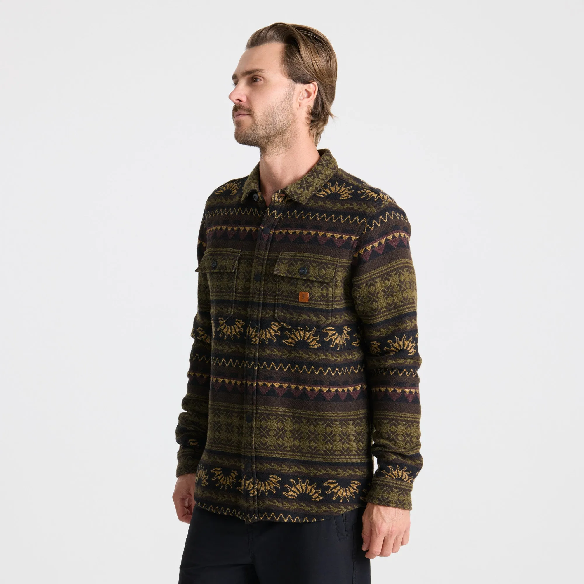 Nordsman Jacquard Flannel - Dark Military sold by Roark product image thumbnail 3