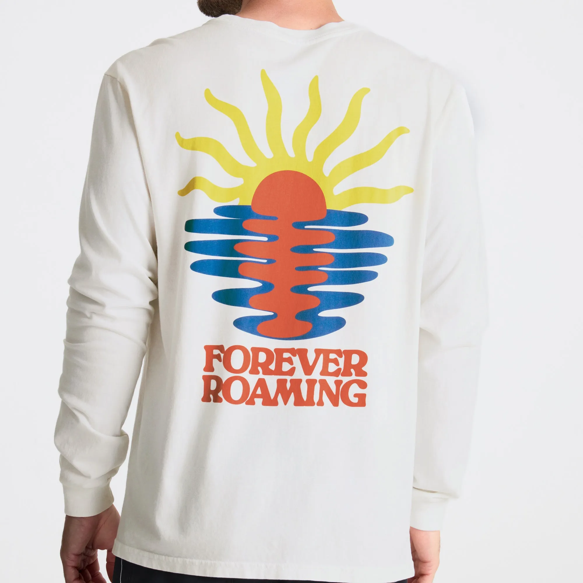 Roaming Sunset Premium Long Sleeve Tee - Off White sold by Roark product image thumbnail 5