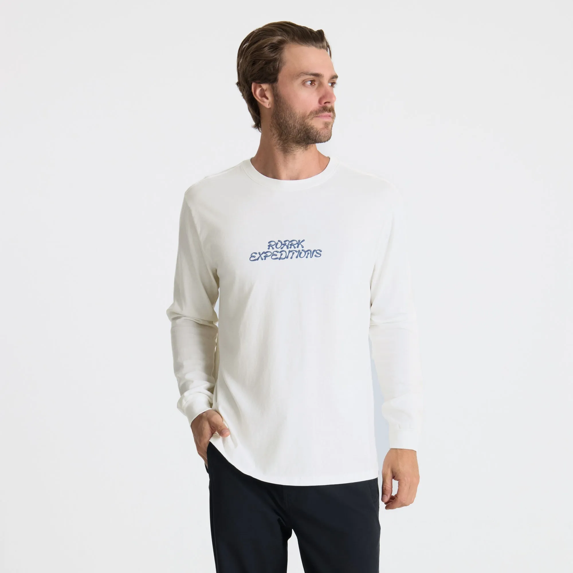Roaming Sunset Premium Long Sleeve Tee - Off White sold by Roark product image thumbnail 2