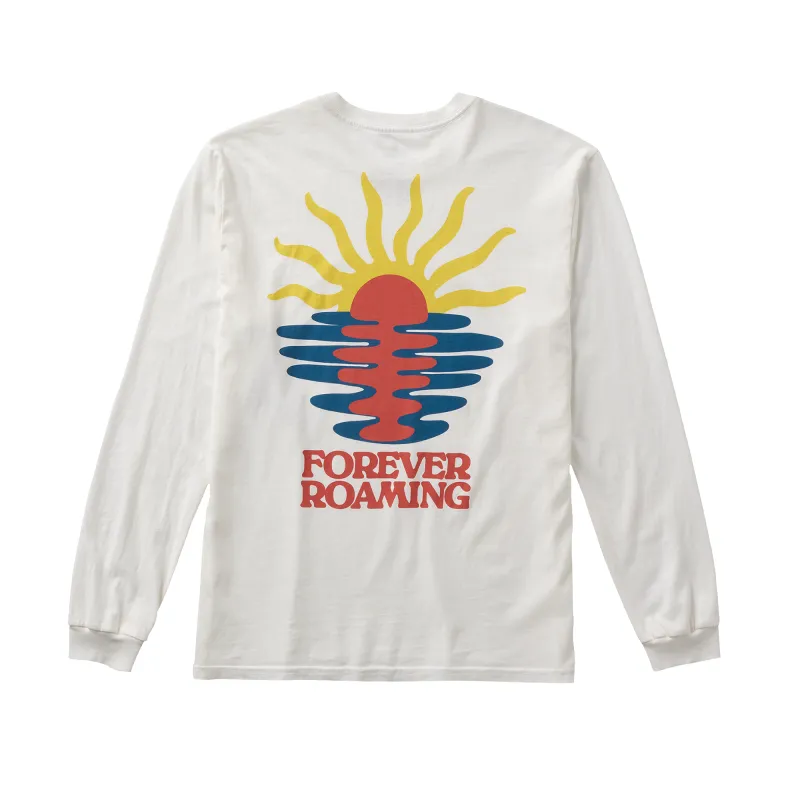 Roaming Sunset Premium Long Sleeve Tee - Off White sold by Roark