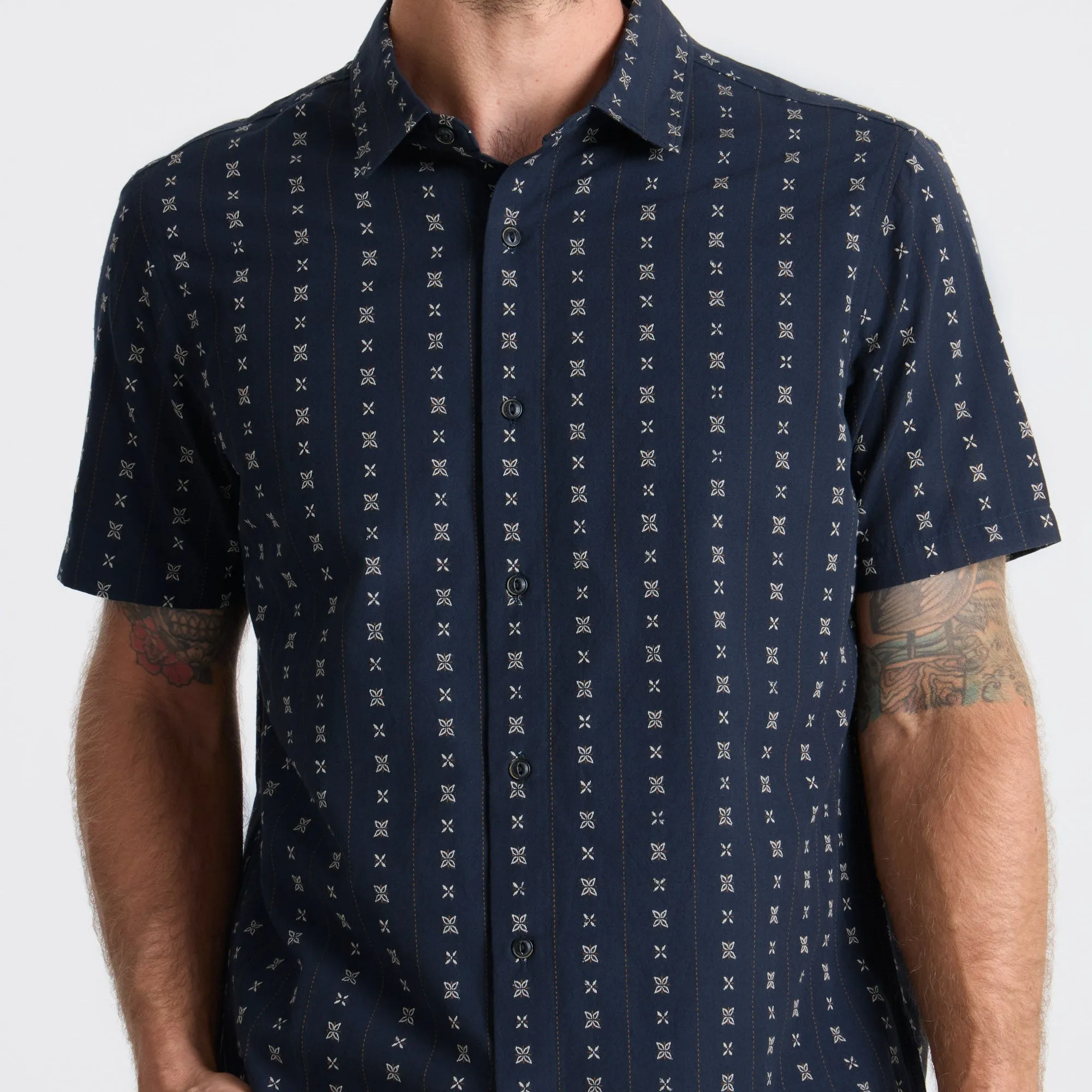 Gonzo Short Sleeve Button Up Shirt - Dark Navy sold by Roark product image thumbnail 5