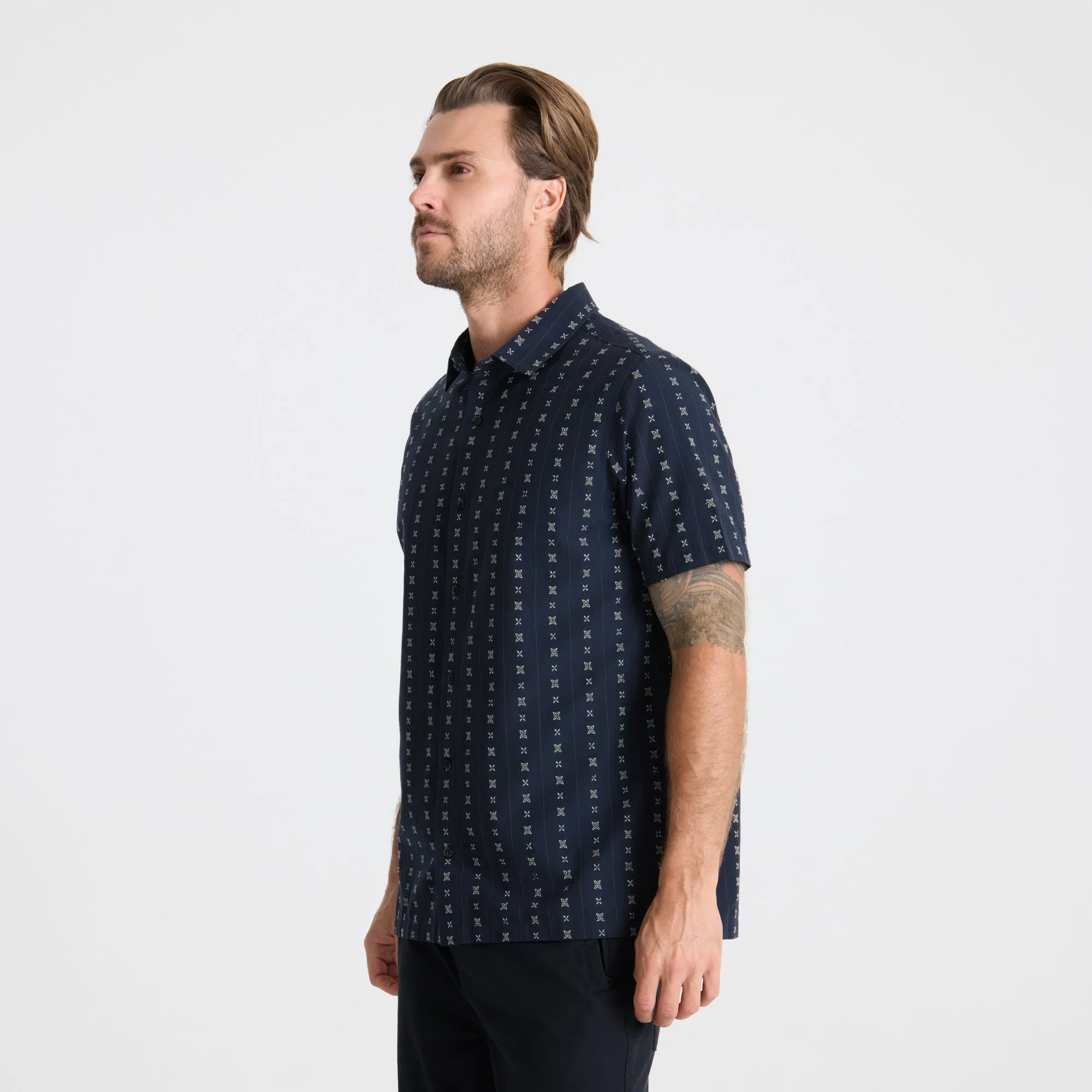 Gonzo Short Sleeve Button Up Shirt - Dark Navy sold by Roark product image thumbnail 3
