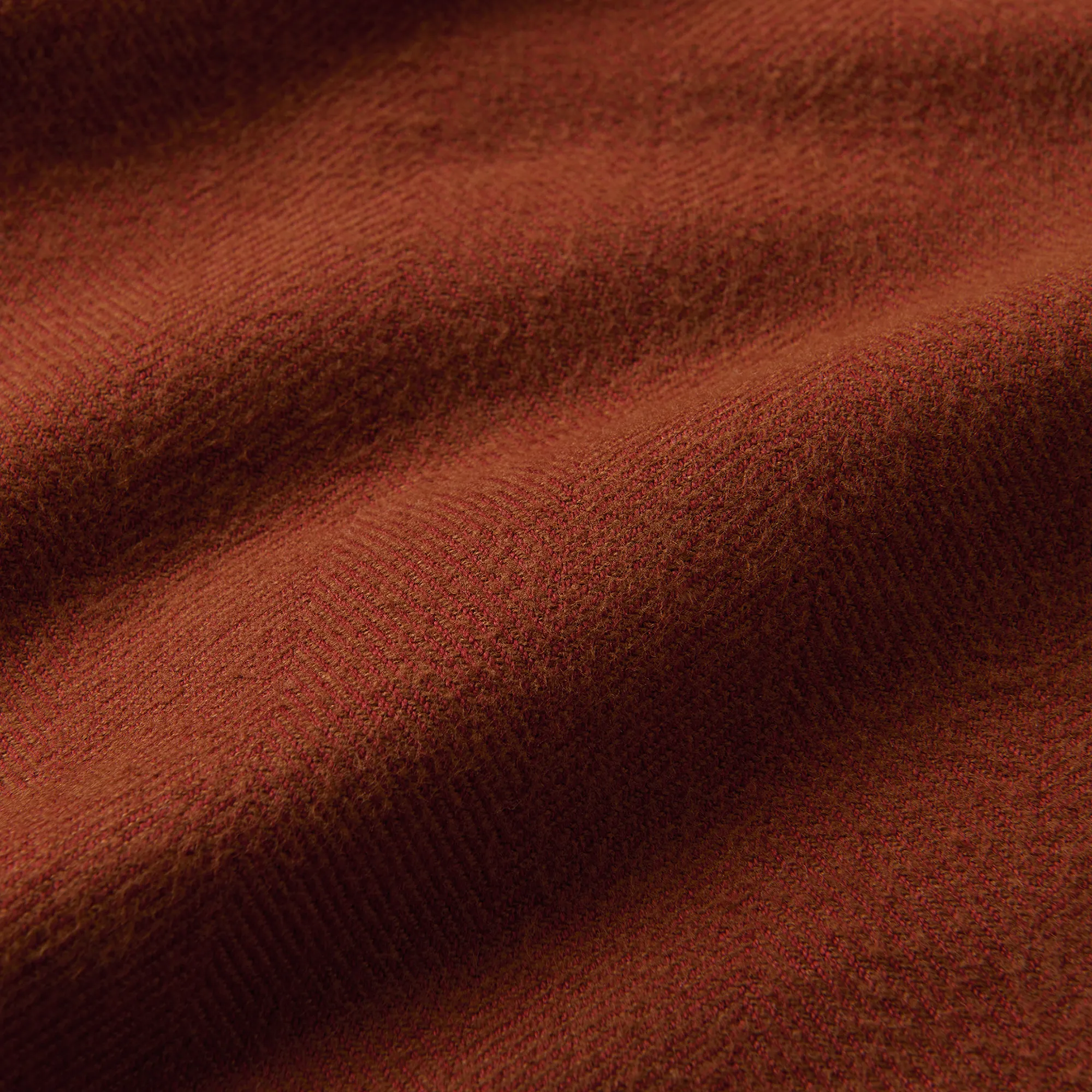 Crossroads Organic Cotton Flannel - Red Clay Herringbone sold by Roark product image thumbnail 4