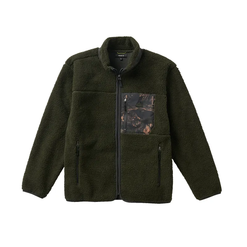 Campover Fleece Zip Hoodie - Dark Military sold by Roark