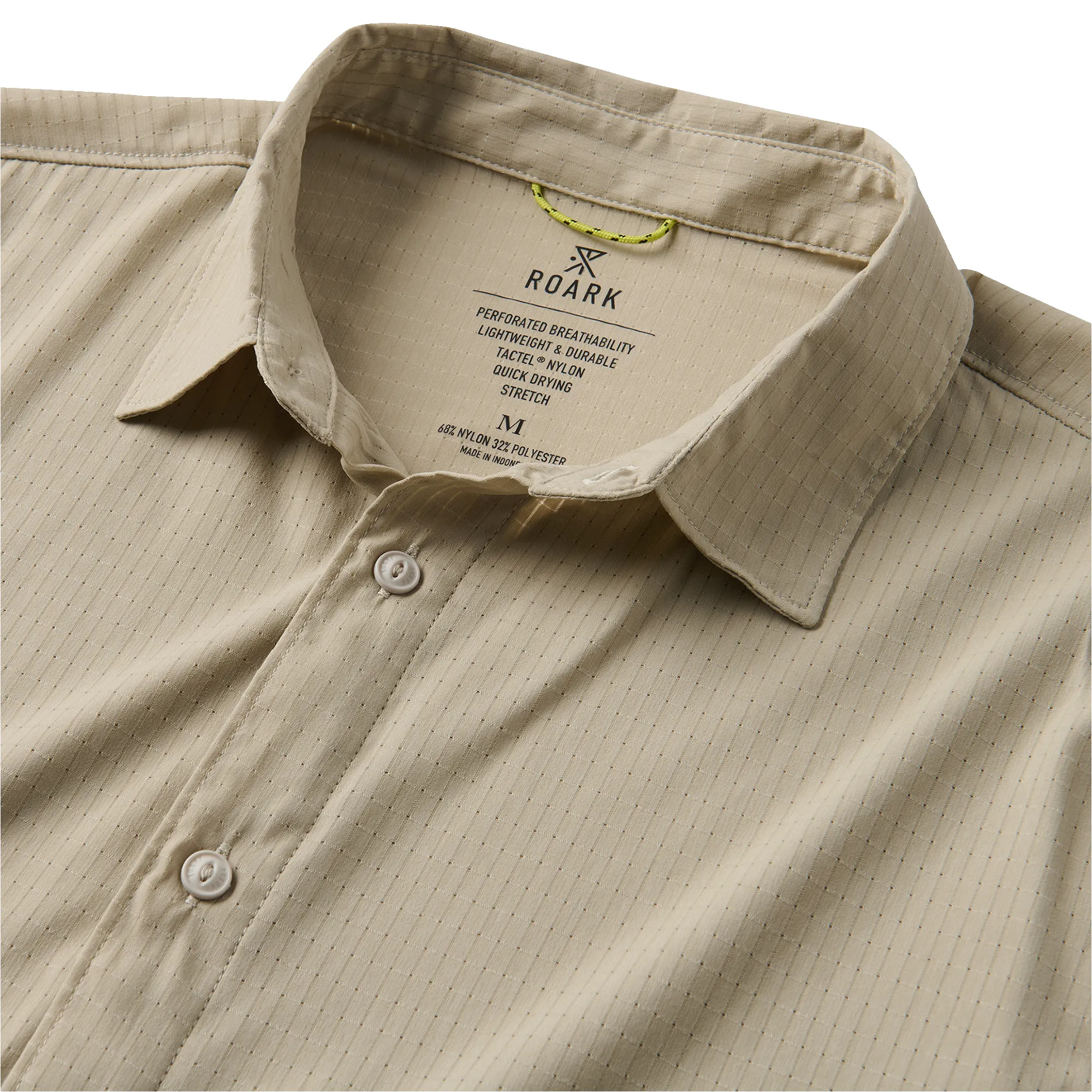 Bless Up Breathable Stretch Shirt - Fossil sold by Roark product image thumbnail 5