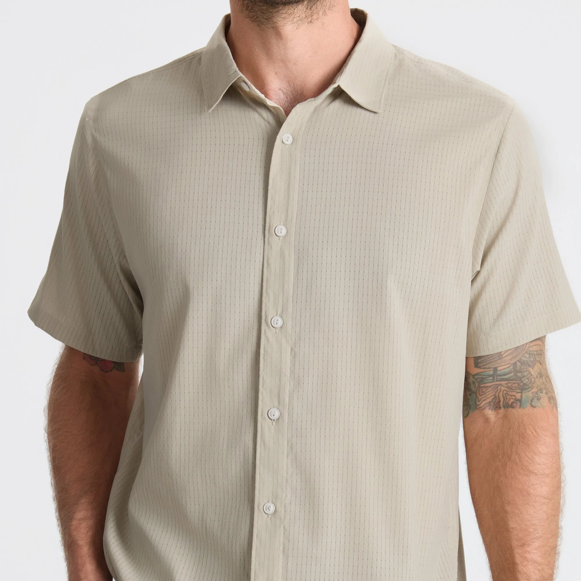 Bless Up Breathable Stretch Shirt - Fossil sold by Roark product image thumbnail 3