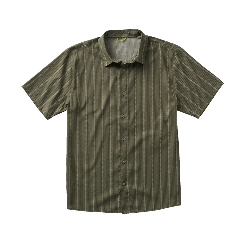 Bless Up Breathable Stretch Shirt - Military Stripes sold by Roark