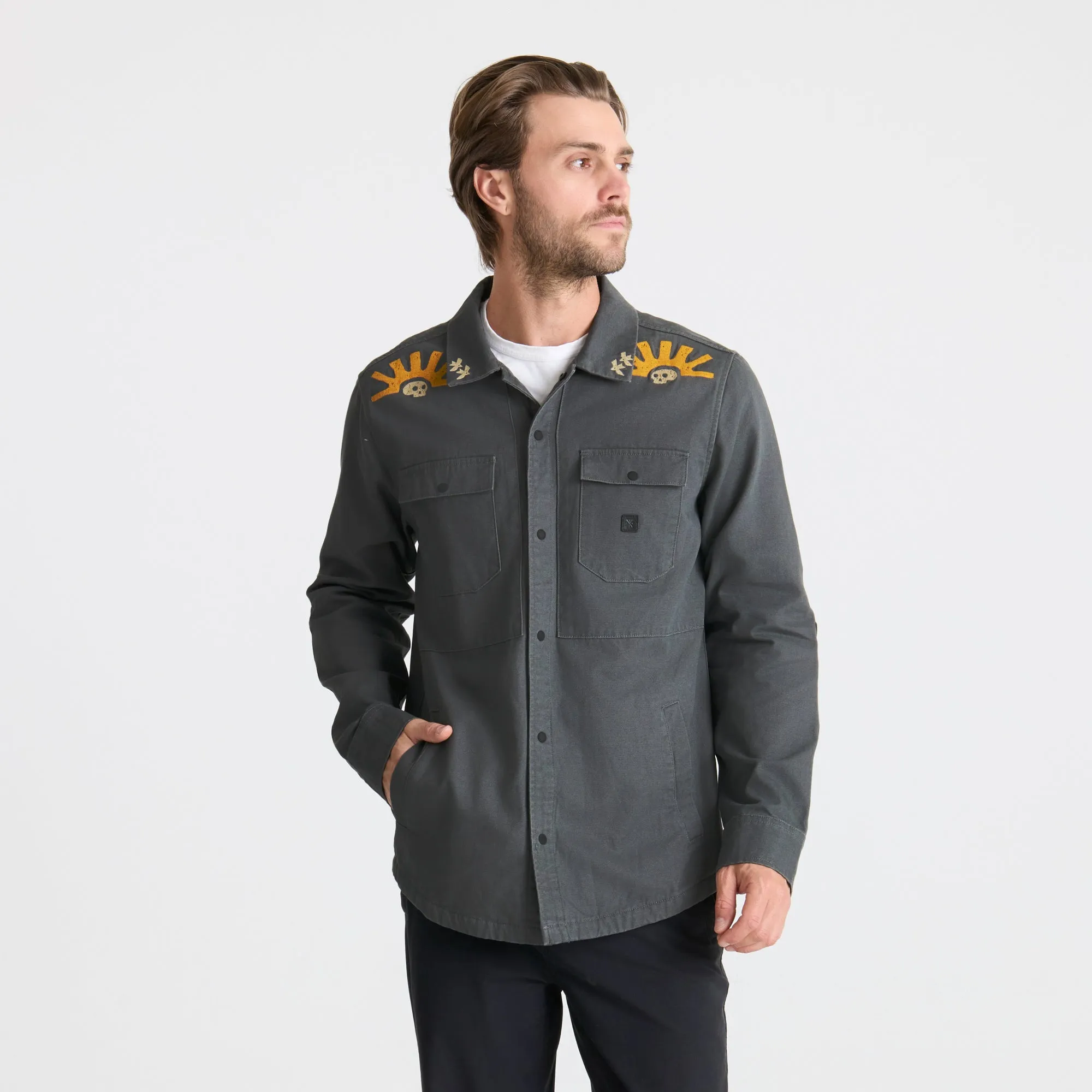 Hebrides Unlined Jacket - Charcoal sold by Roark product image thumbnail 2