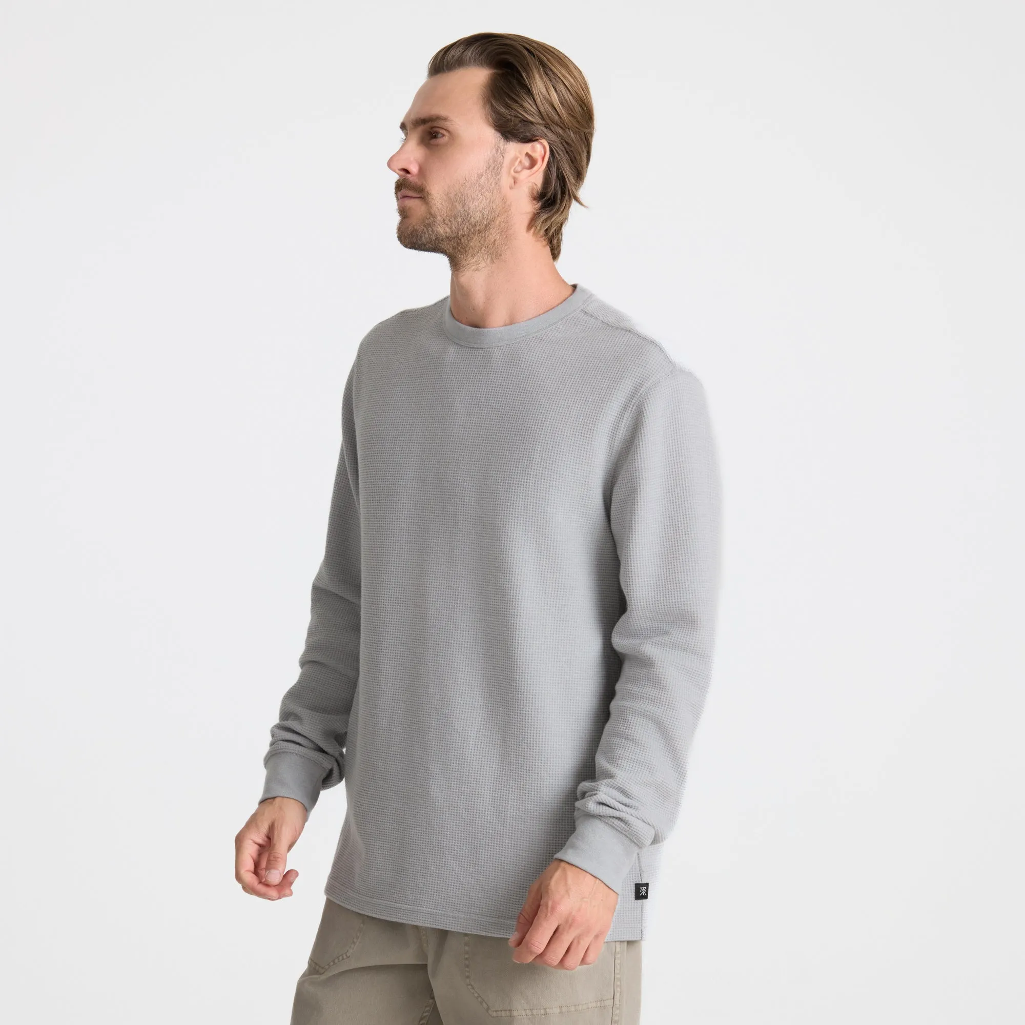 Well Worn Thermal Long Sleeve Tee - Heather Grey sold by Roark product image thumbnail 3