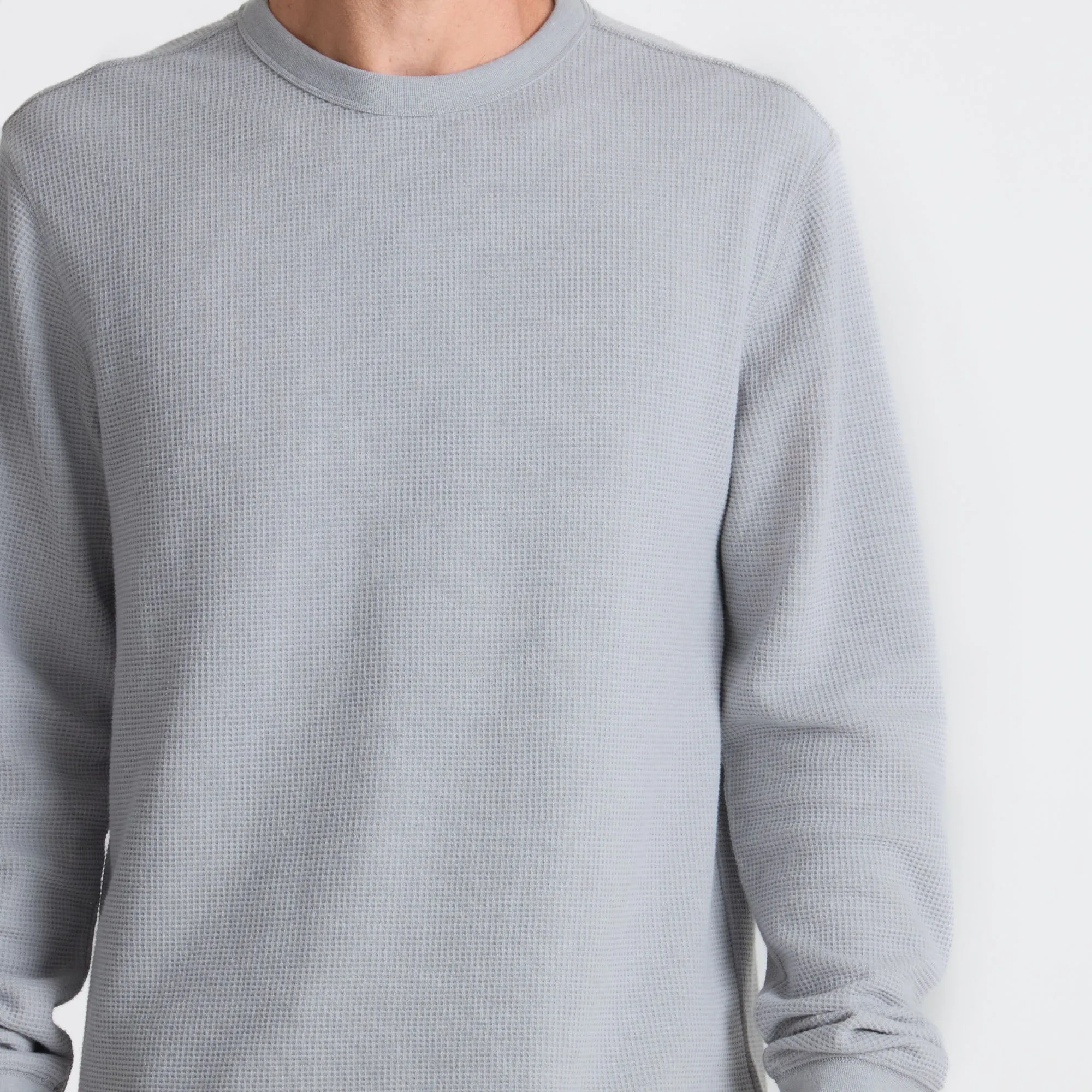 Well Worn Thermal Long Sleeve Tee - Heather Grey sold by Roark product image thumbnail 5