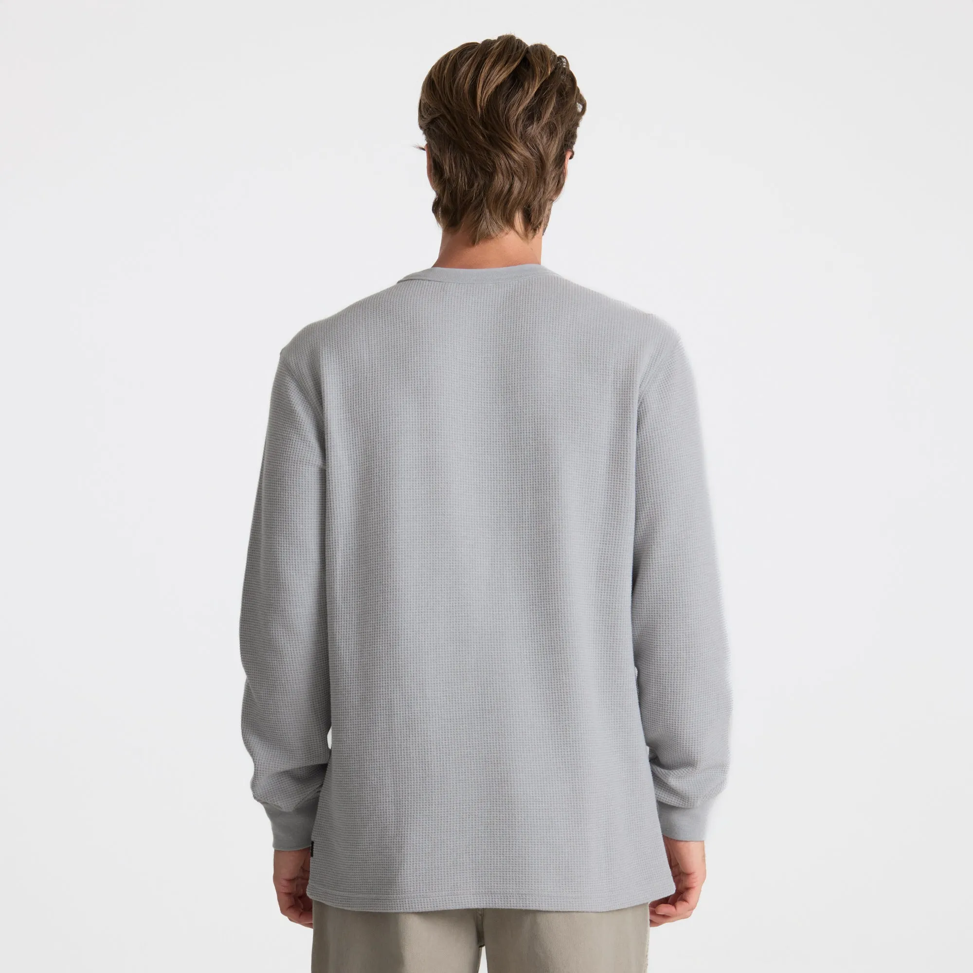 Well Worn Thermal Long Sleeve Tee - Heather Grey sold by Roark product image thumbnail 4