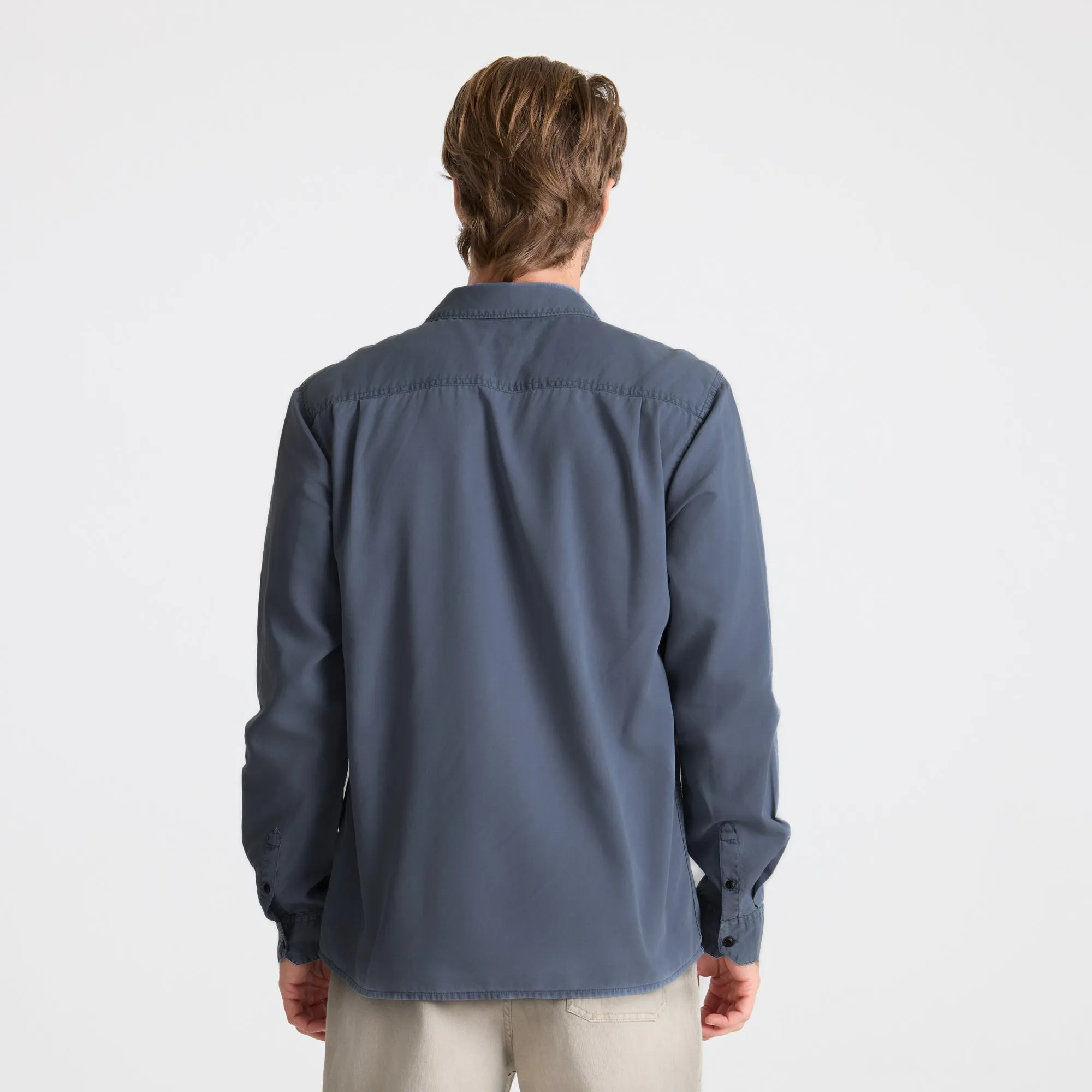 Made To Fade Long Sleeve Button Up Shirt - Washed Slate sold by Roark product image thumbnail 3
